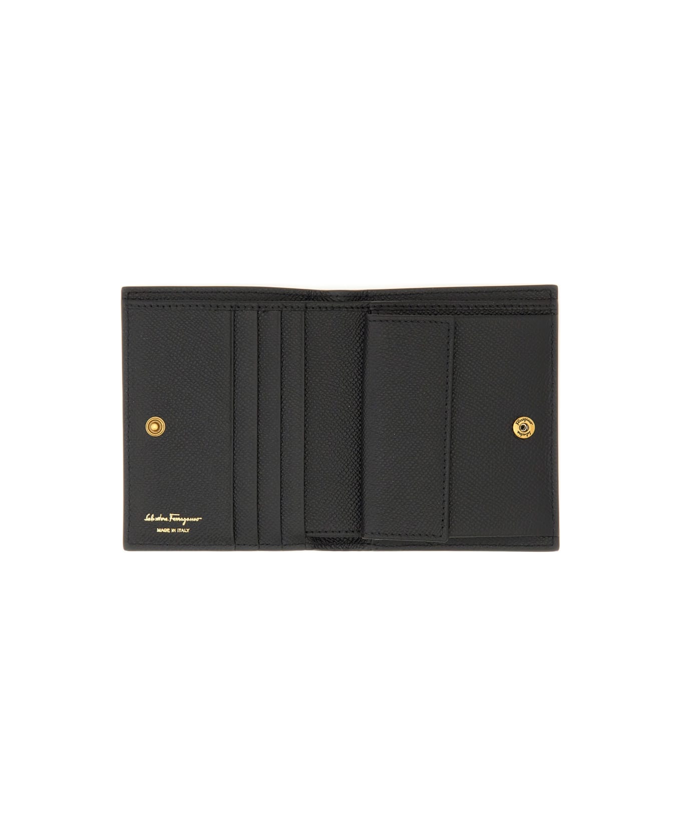 Ferragamo Portafoglio Gancini - BLACK