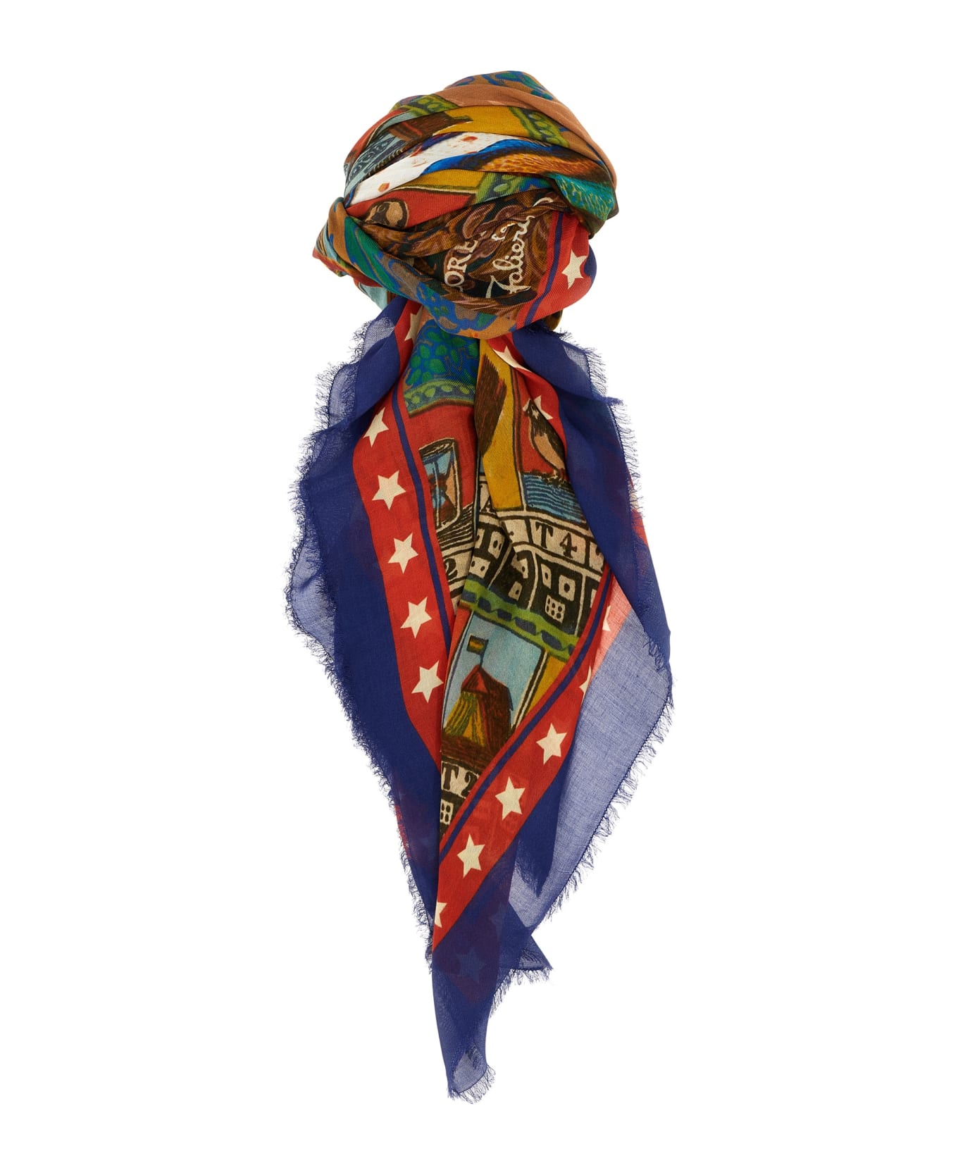 Faliero Sarti 'hot Air Balloon' Scarf - Multicolor
