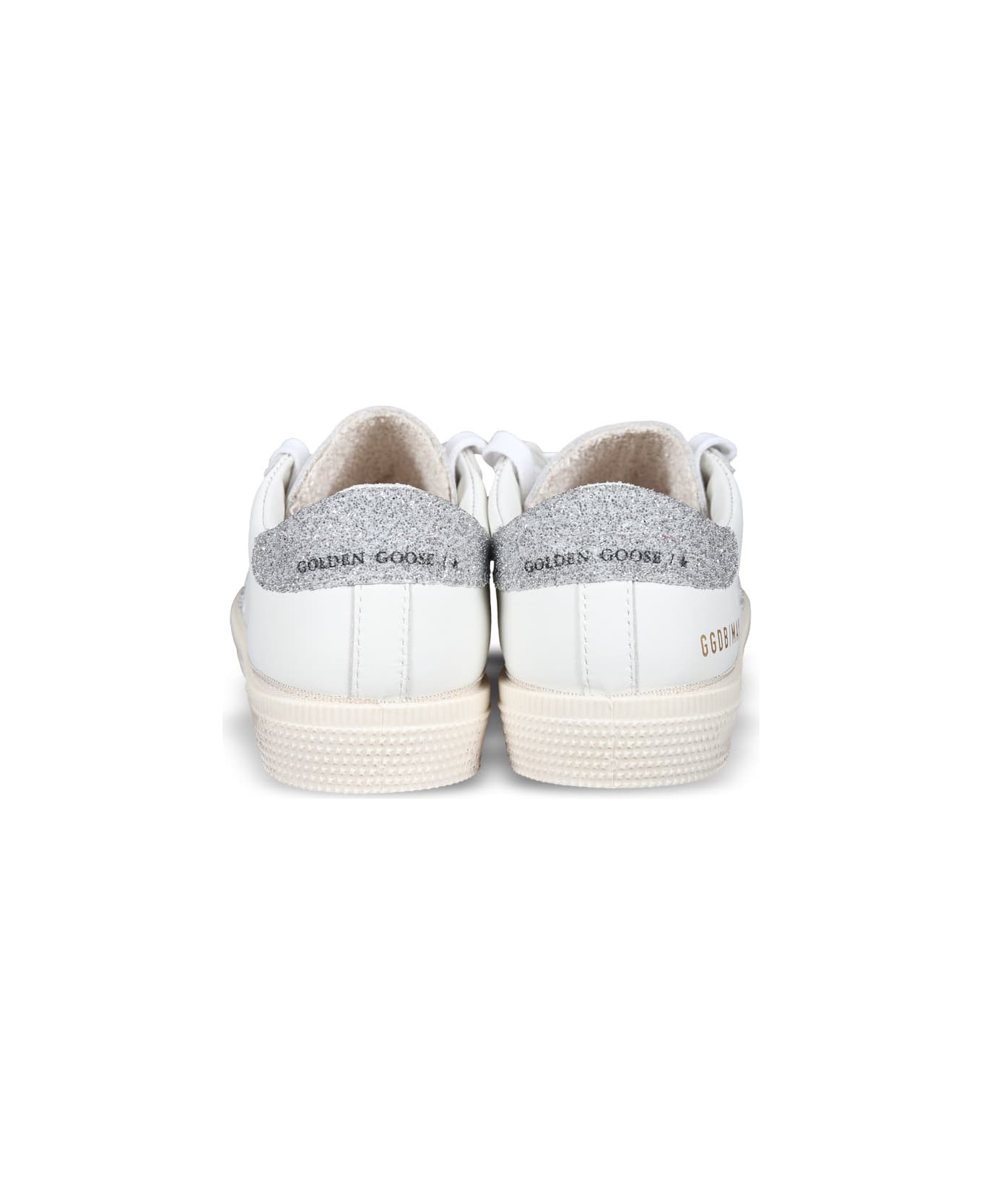 Golden Goose White Suepr Star Sneakers For Girl With Star - White