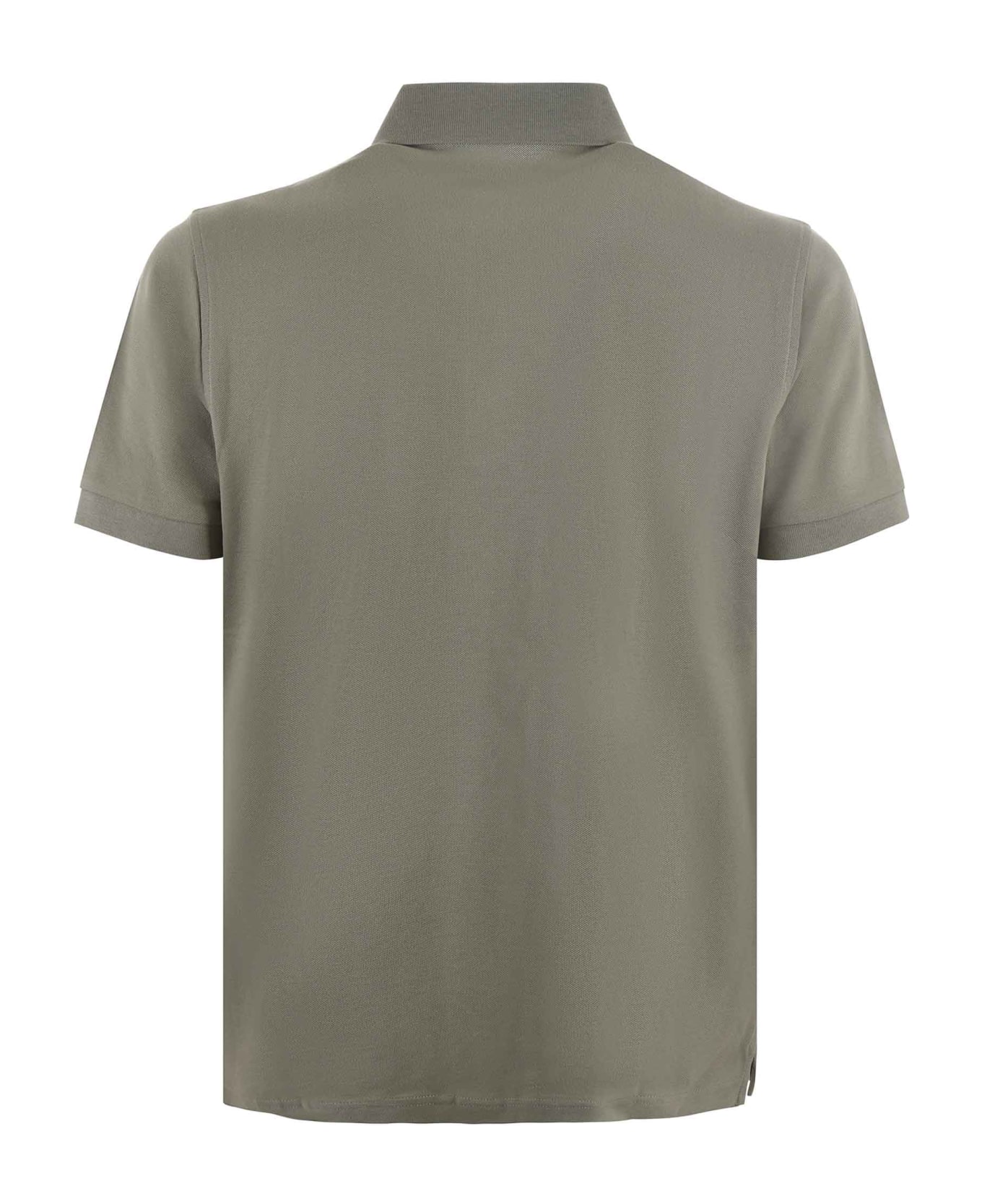 Fay Polo T-shirt In Cotton - Kaki ポロシャツ