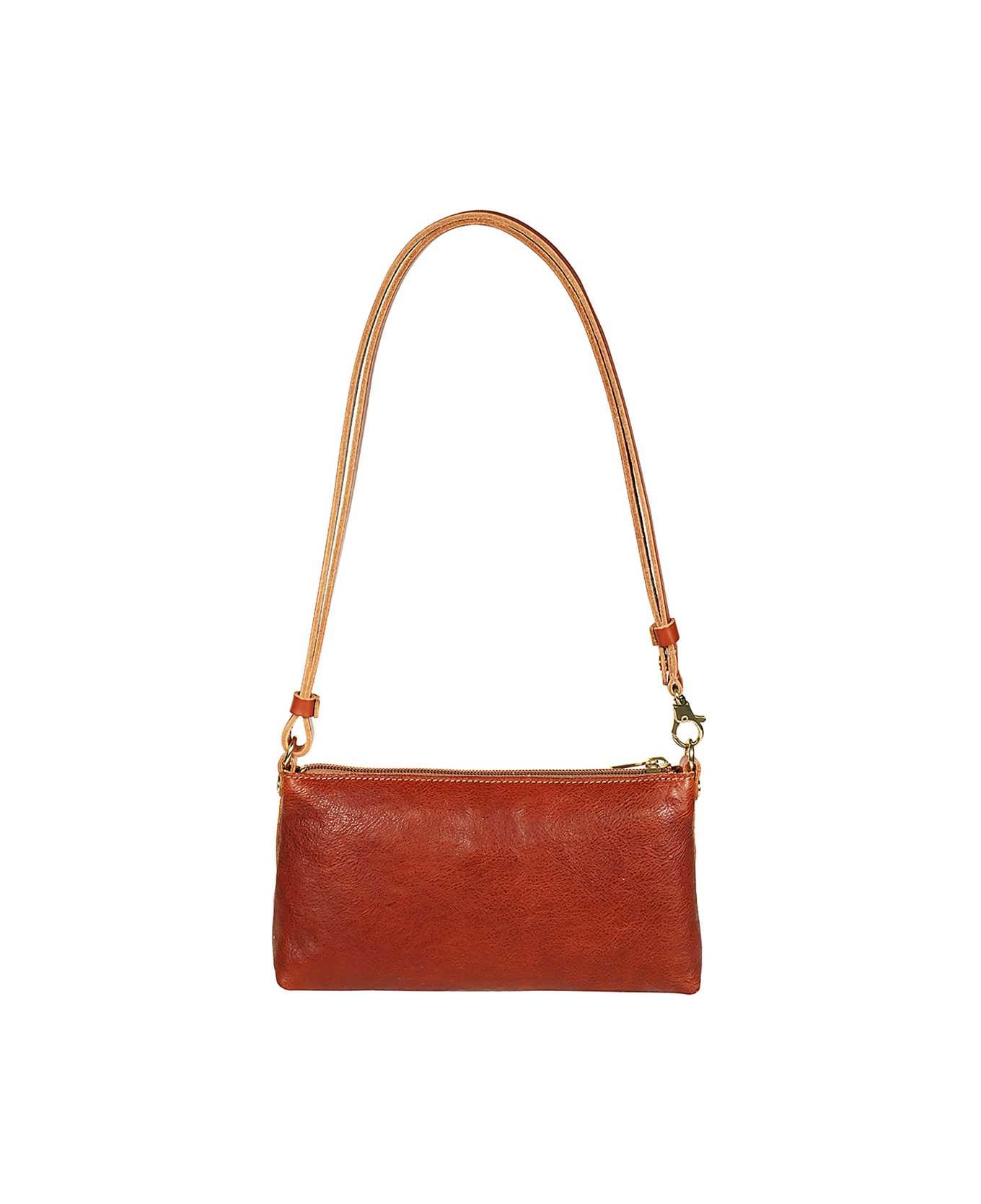 Il Bisonte Leather Shoulder Bag - brown
