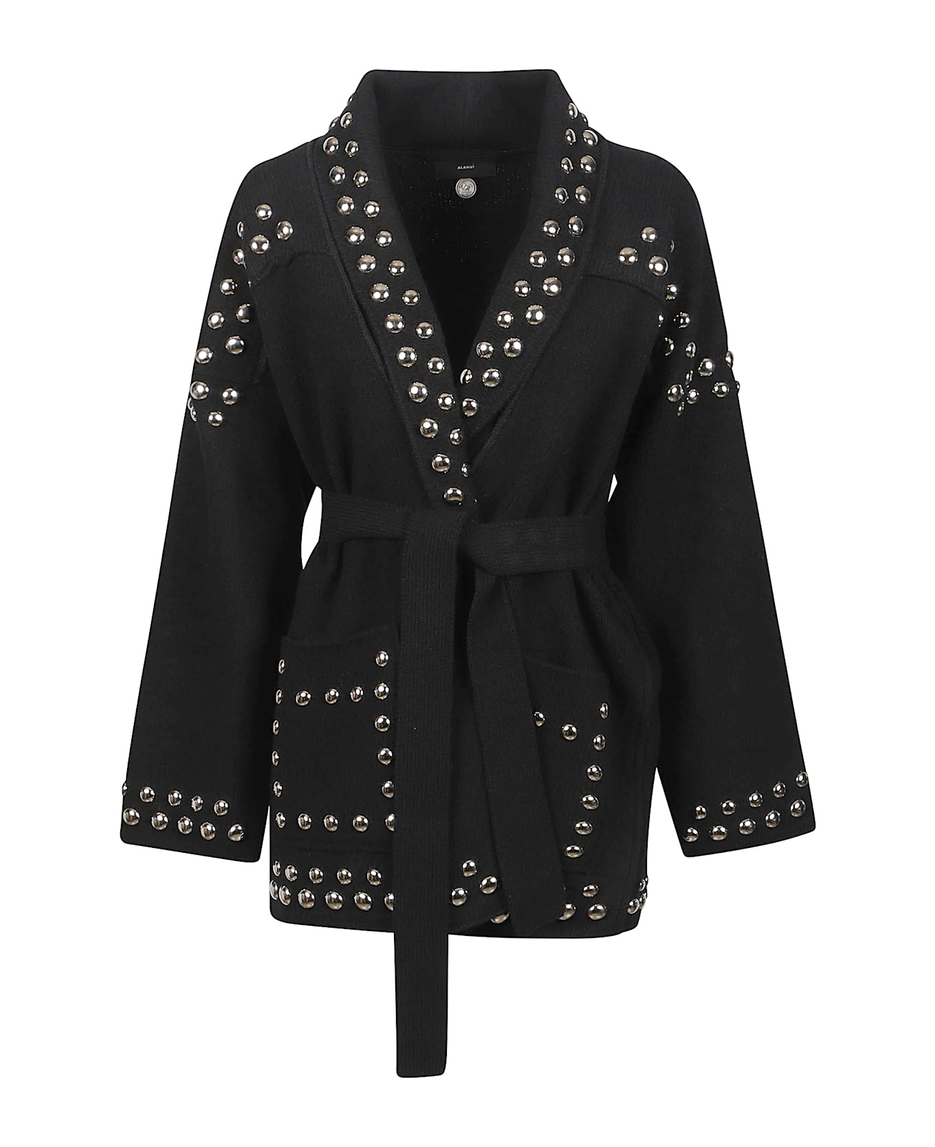 Alanui Love And Studs Cardigan - Black