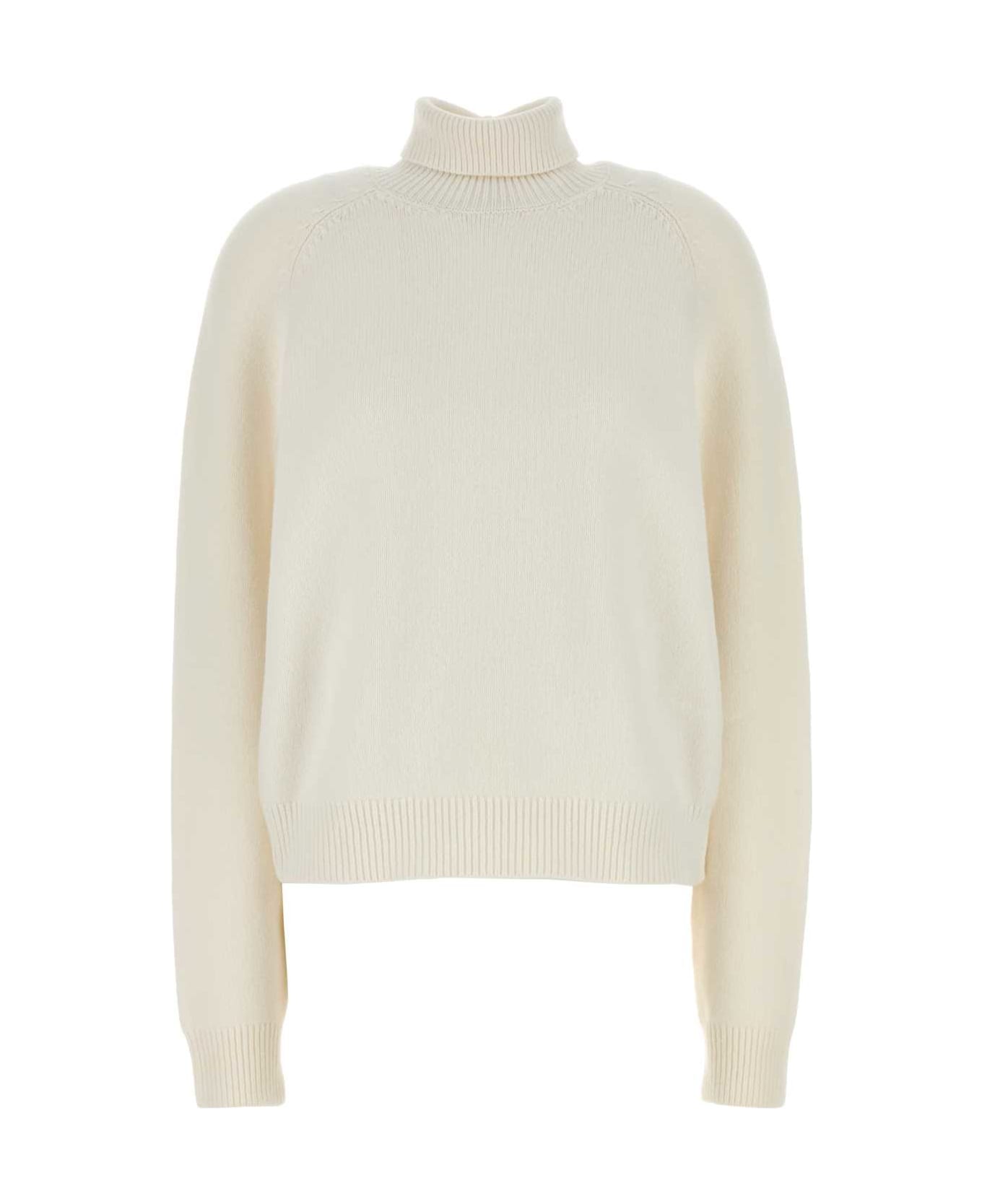 Fendi White Cashmere Blend Sweater - WHITE