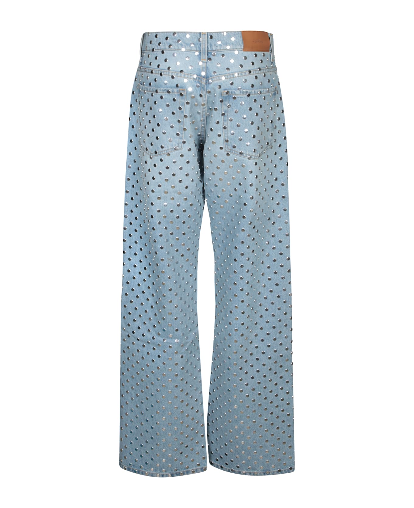 7 For All Mankind Light Blue Studded Jeans - Blue