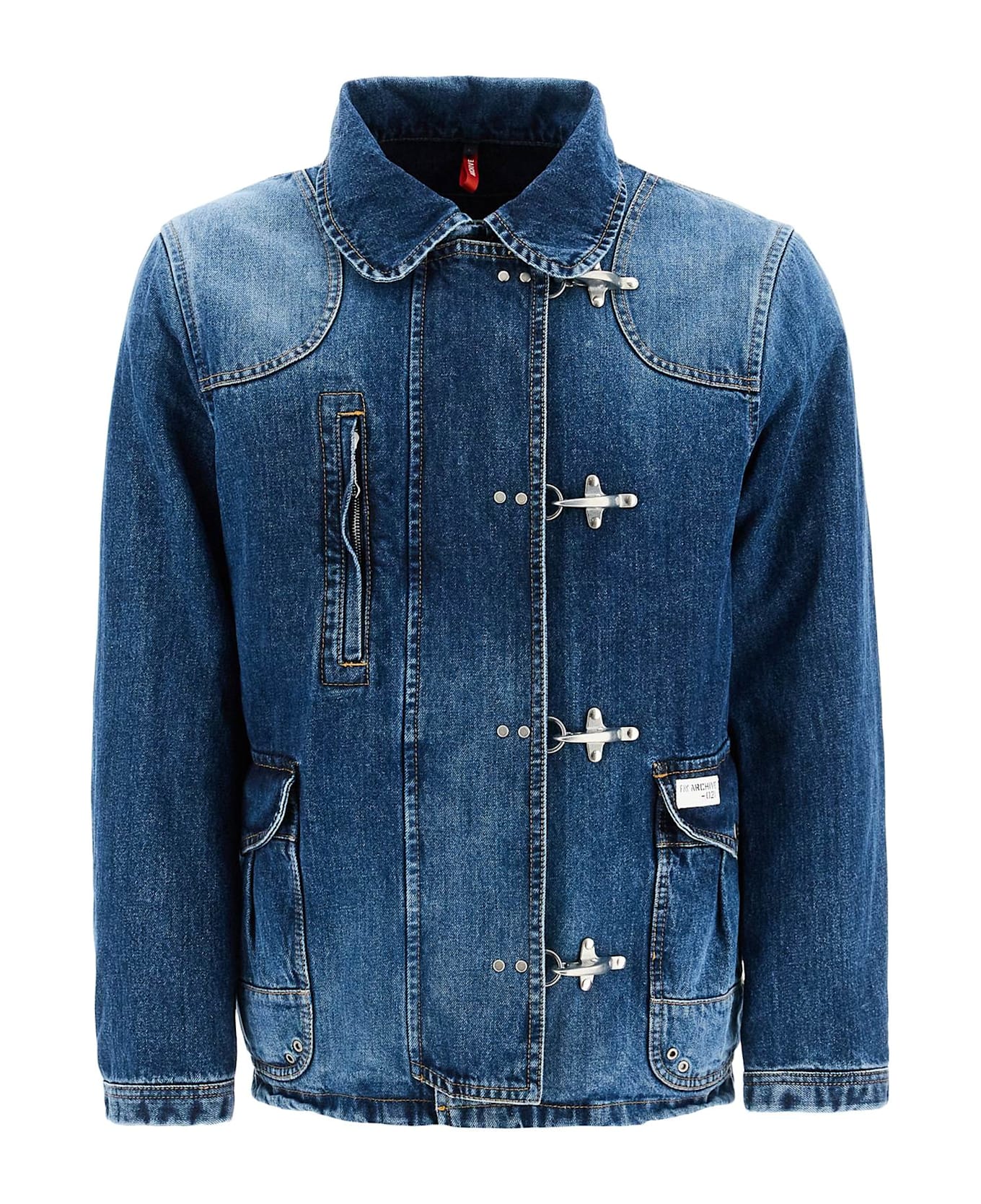 Fay Denim Jacket With 4 Hooks - U801