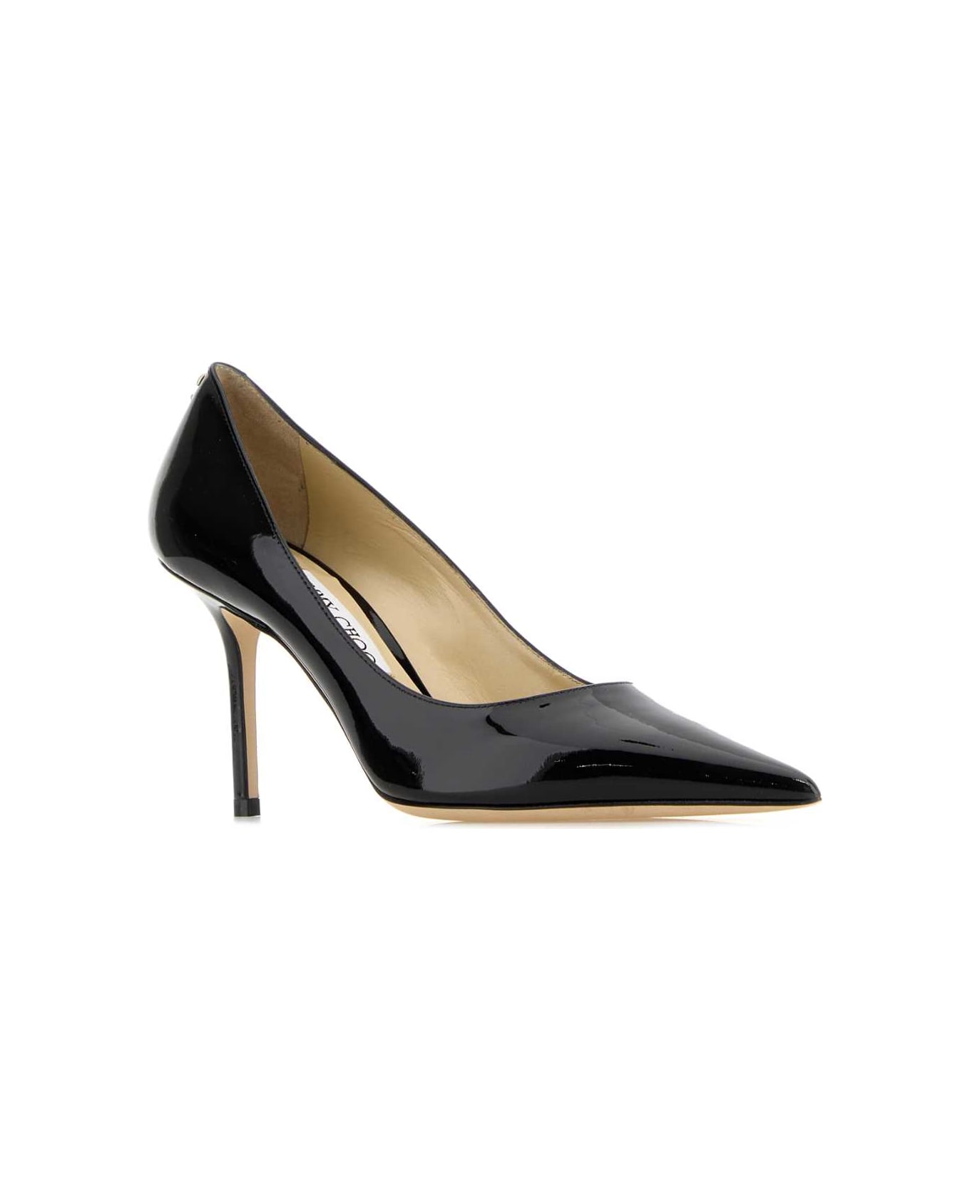 Jimmy Choo Black Leather Love 85 Pumps - BLACK ハイヒール