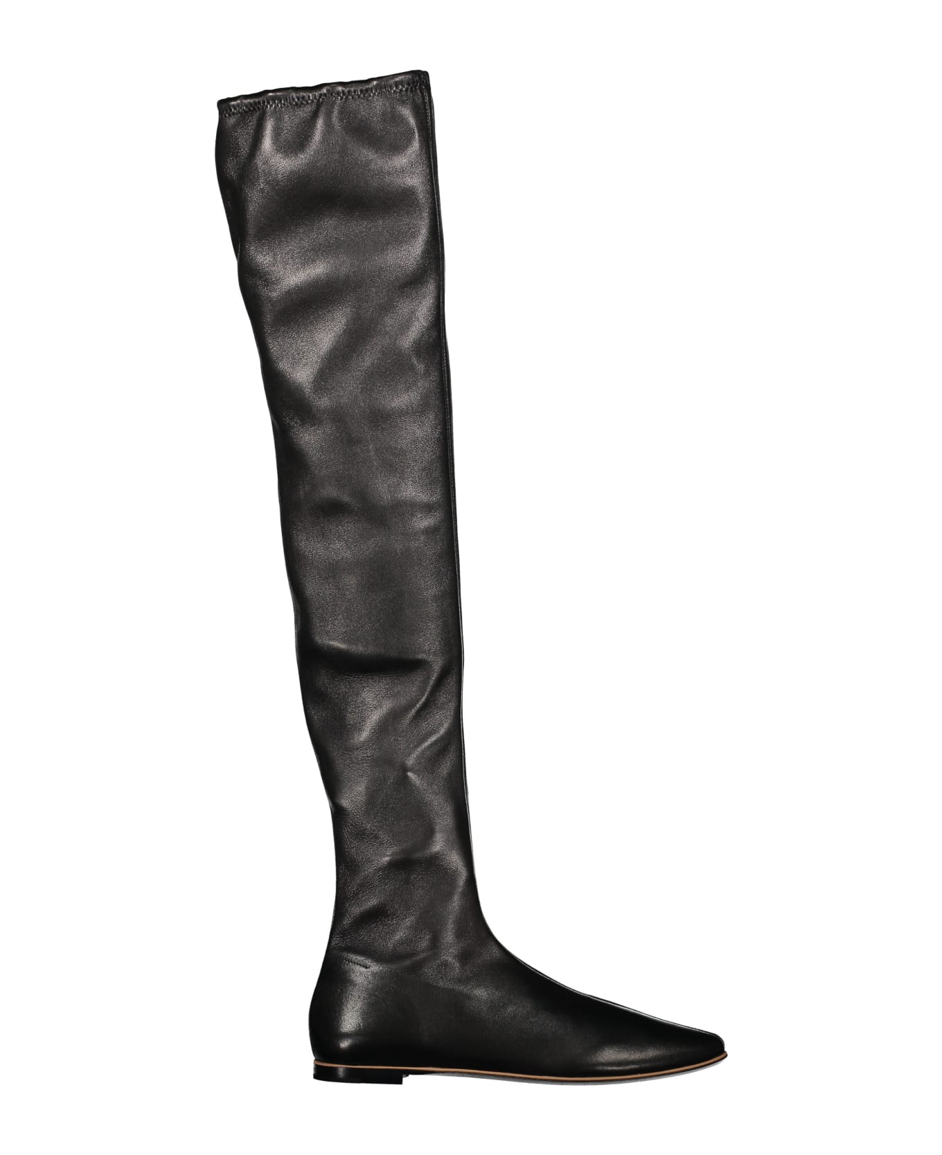 Bottega Veneta Leather Over-the-knee Boots - black