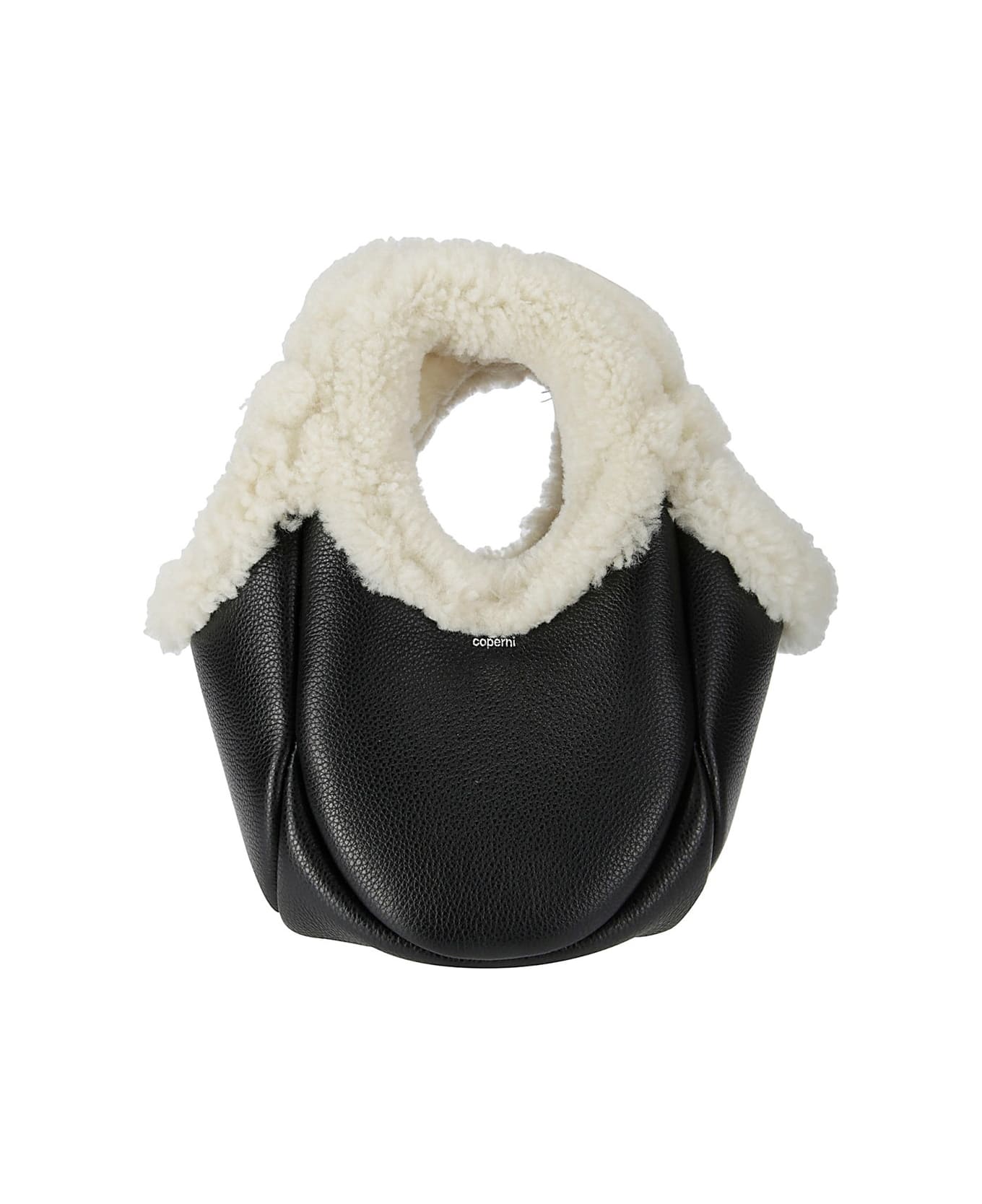 Coperni Swipe Mini Top Handle Bag - BLACK/WHITE