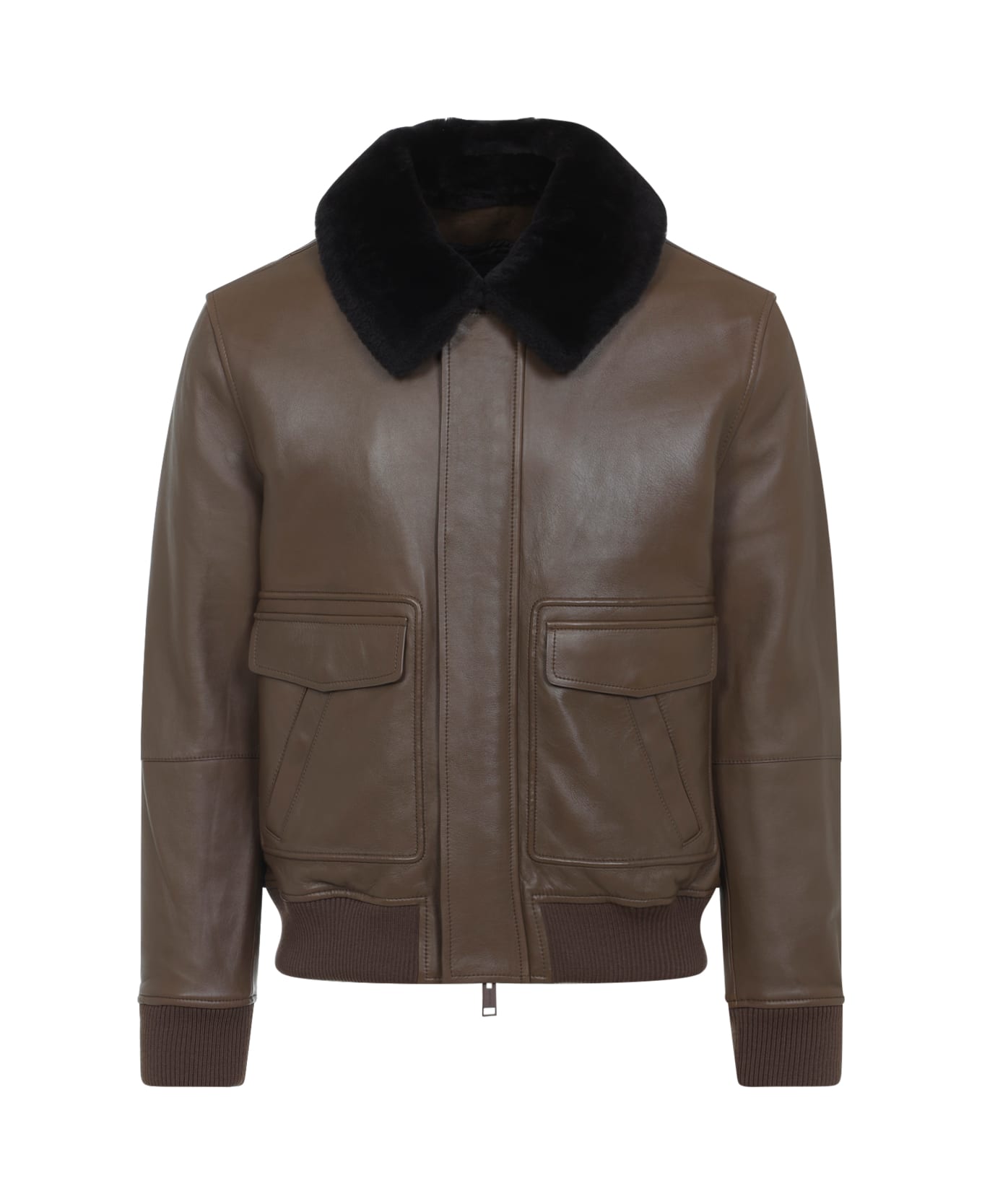 Yves Salomon Lamb Jacket - Camel