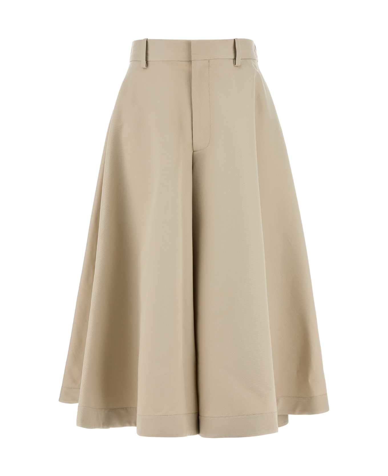 Bottega Veneta Sand Twill Bermuda Shorts - GREYPUTTY