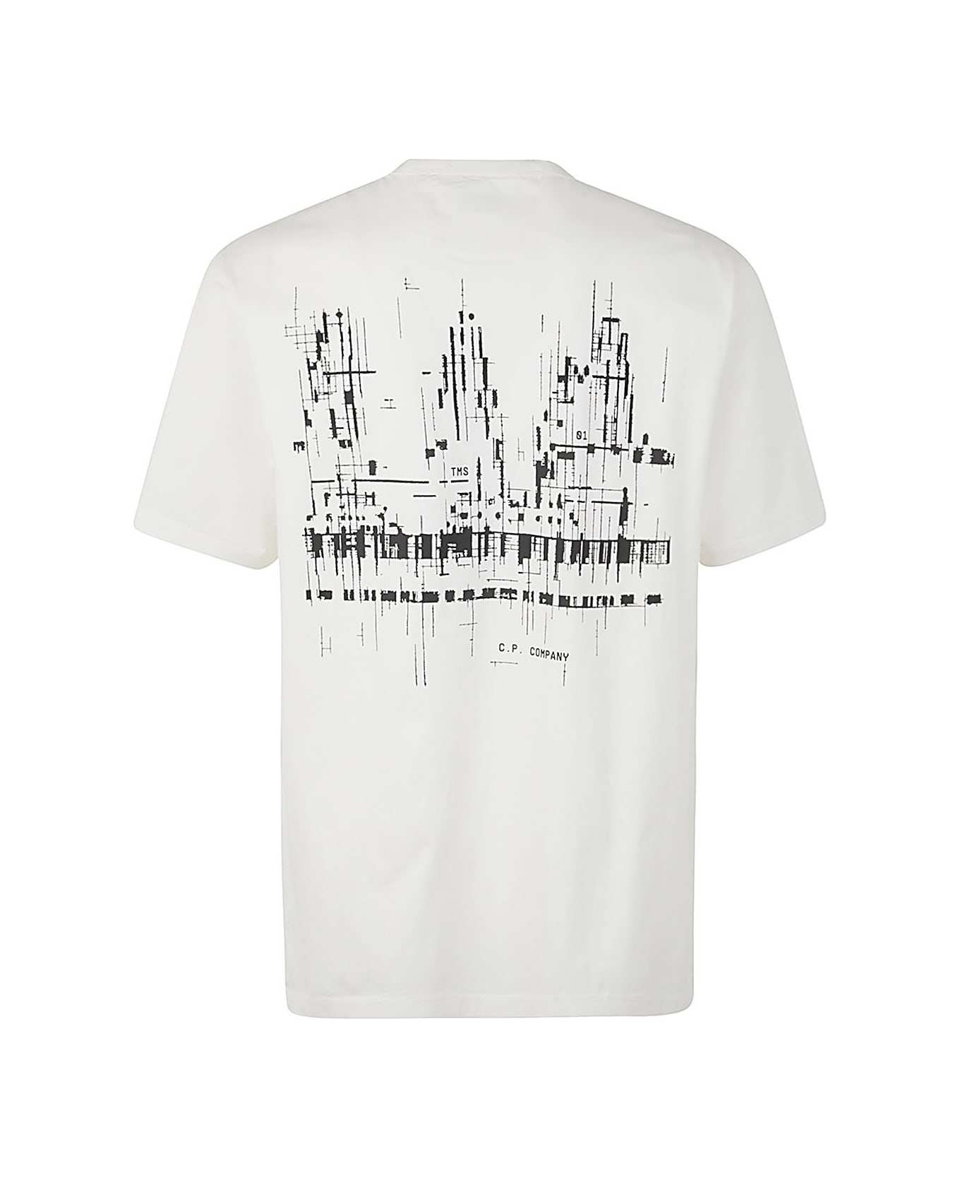C.P. Company Metropolis Series Mercerized Jersey Logo Graphic T-shirt - White