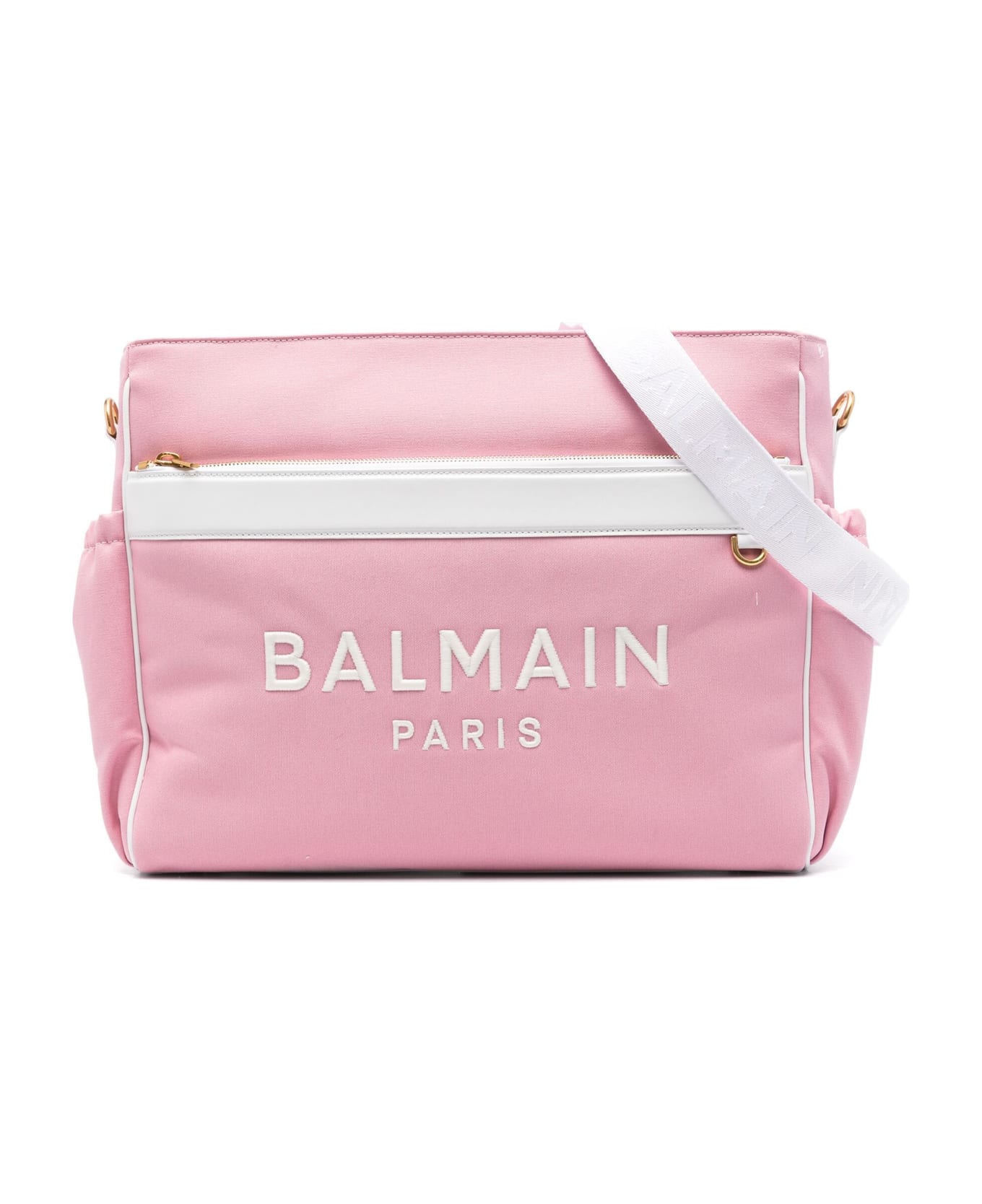 Balmain Borsa Fasciatoio Con Ricamo - Pink