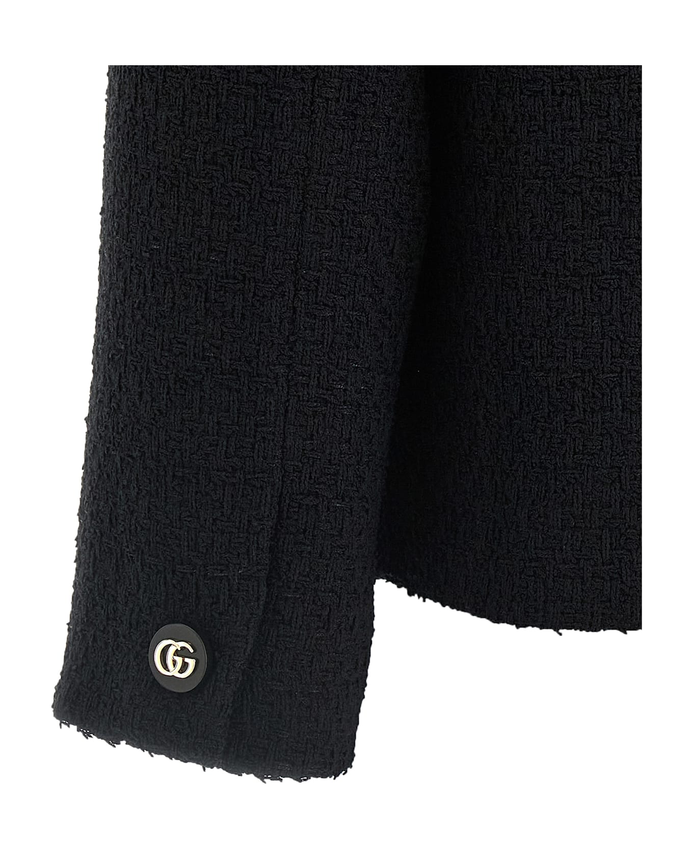 Gucci Bouclé Wool Blazer - Black