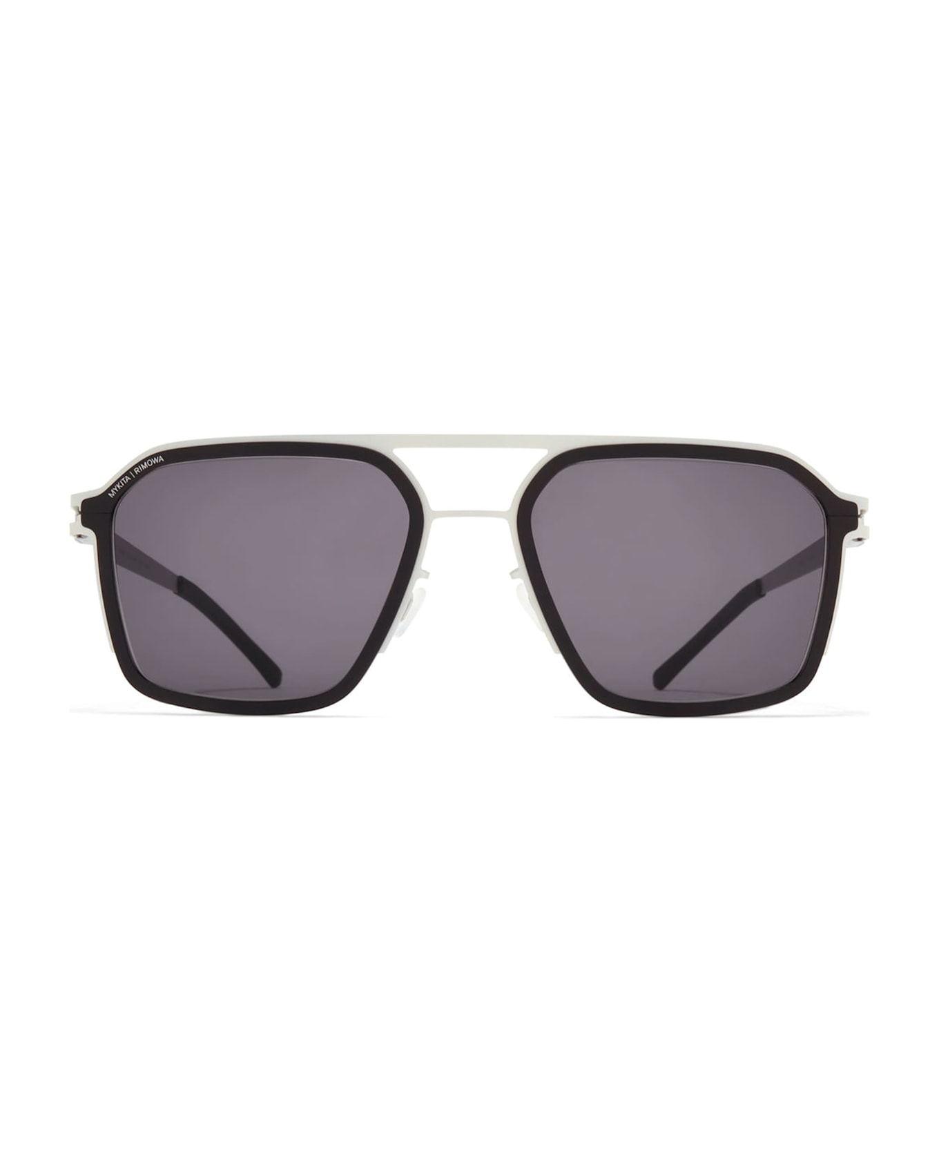 Mykita Mr003 Al1 - White Silver / Black / Coolgrey Lens Sunglasses - silver/black