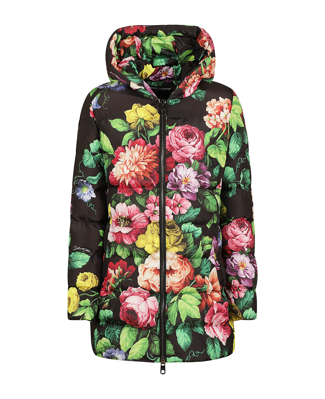 Dolce & Gabbana Floral Print Padded Jacket - Floreale