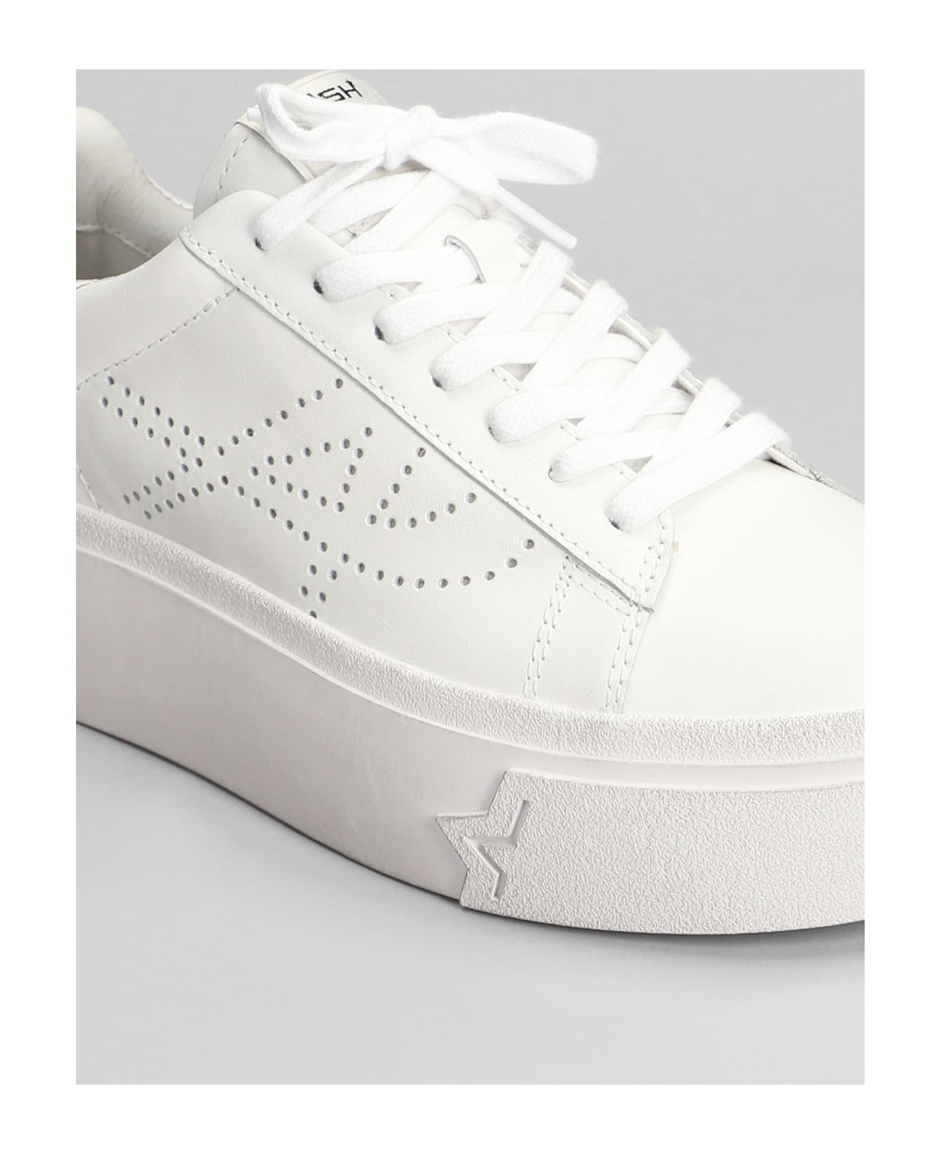 Ash Santana Sneakers In White Leather - white ウェッジシューズ