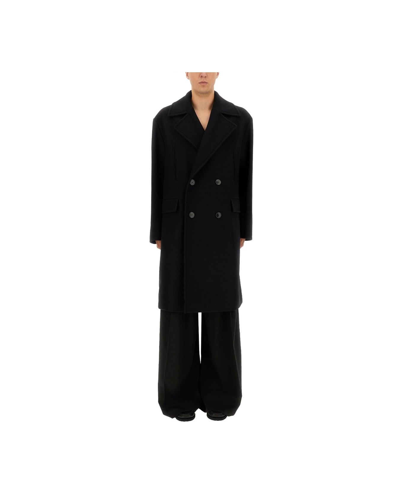 Dries Van Noten "racos" Coat - BLACK