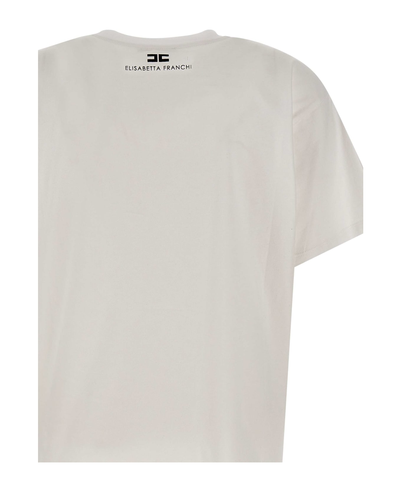 Elisabetta Franchi 'urban' Cotton T-shirt - WHITE