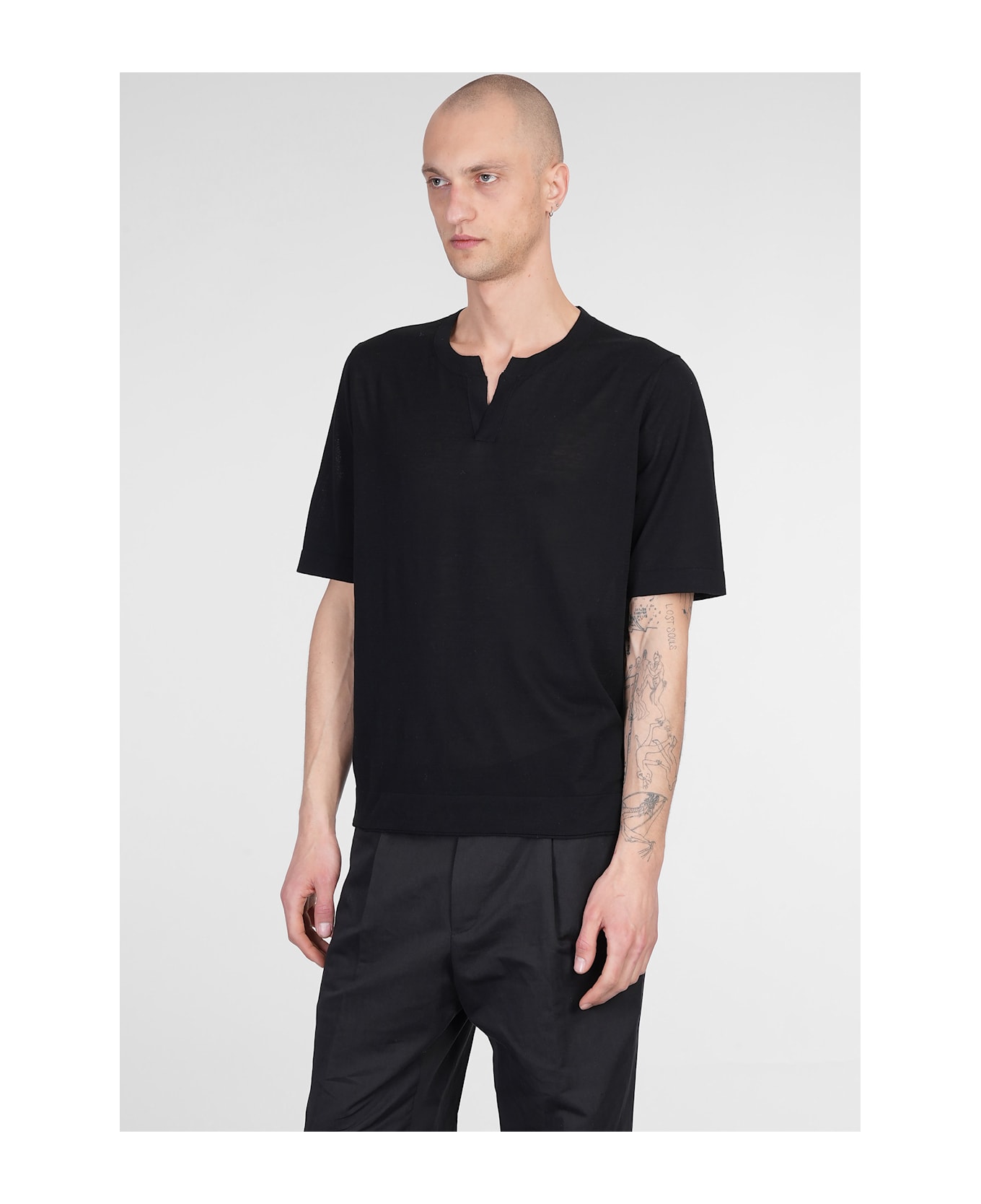 Ballantyne T-shirt In Black Cotton - black