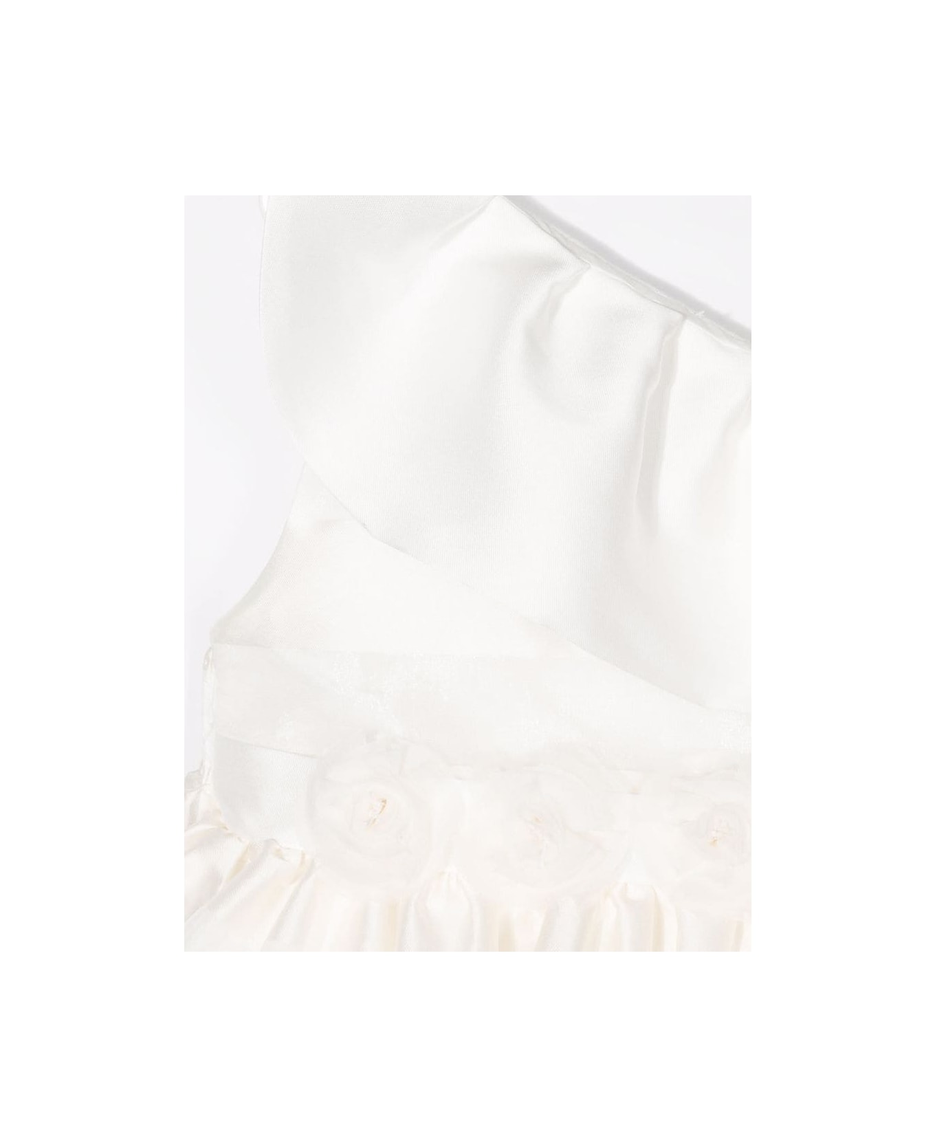 La stupenderia Flared Sleeveless Dress - White