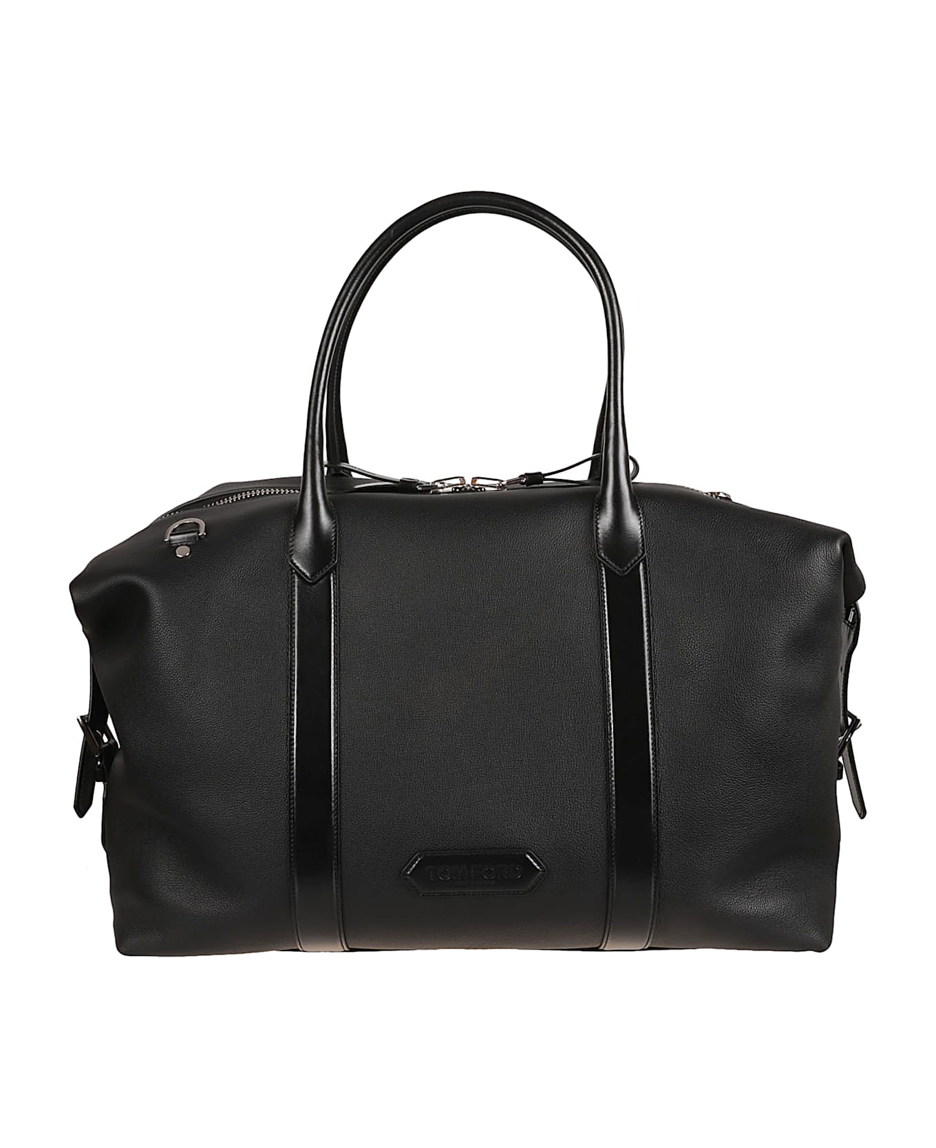 Tom Ford Logo Patch Zip Tote - Black