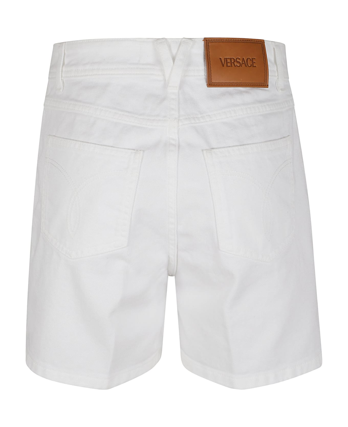 Versace Softened 5 Pockets Denim Shorts - White ショートパンツ