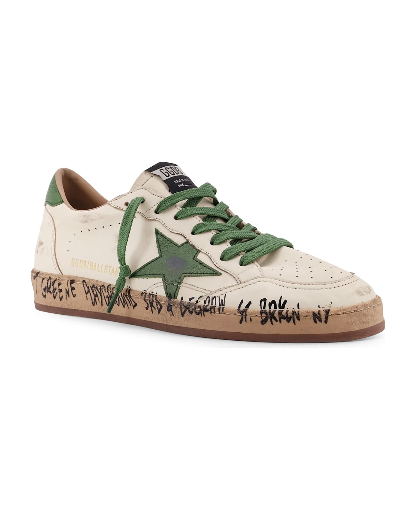 Golden Goose Ball Star Low-top Leather Sneakers - White
