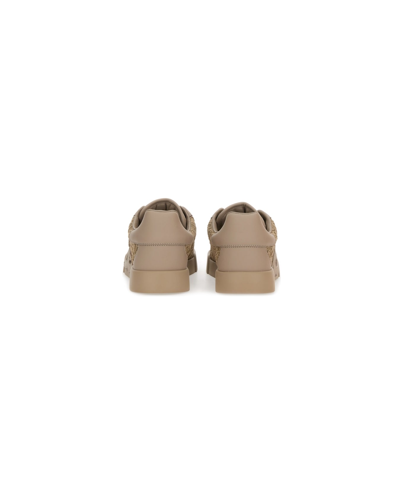 Dolce 
Gabbana Sneaker With Embroidery - BEIGE