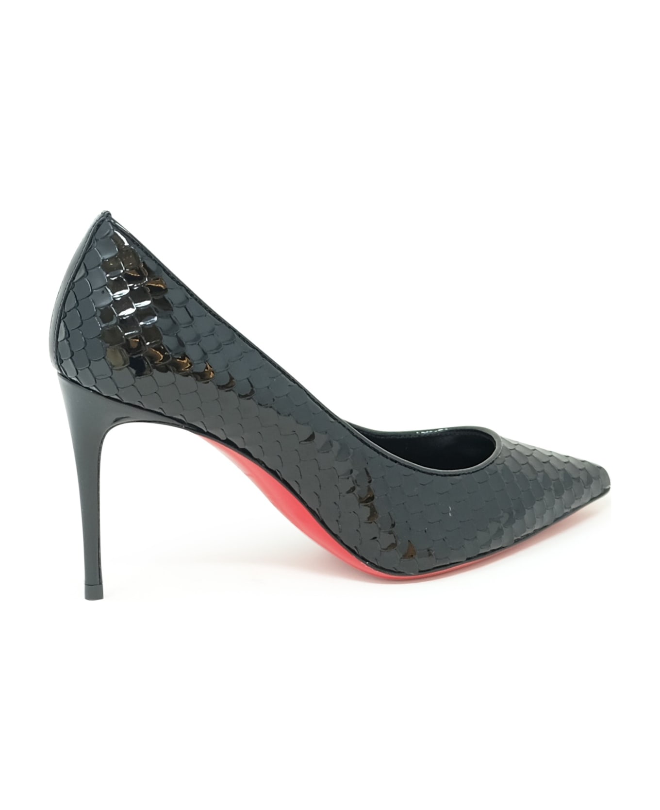 Christian Louboutin Black Patent Kate 85 Pumps