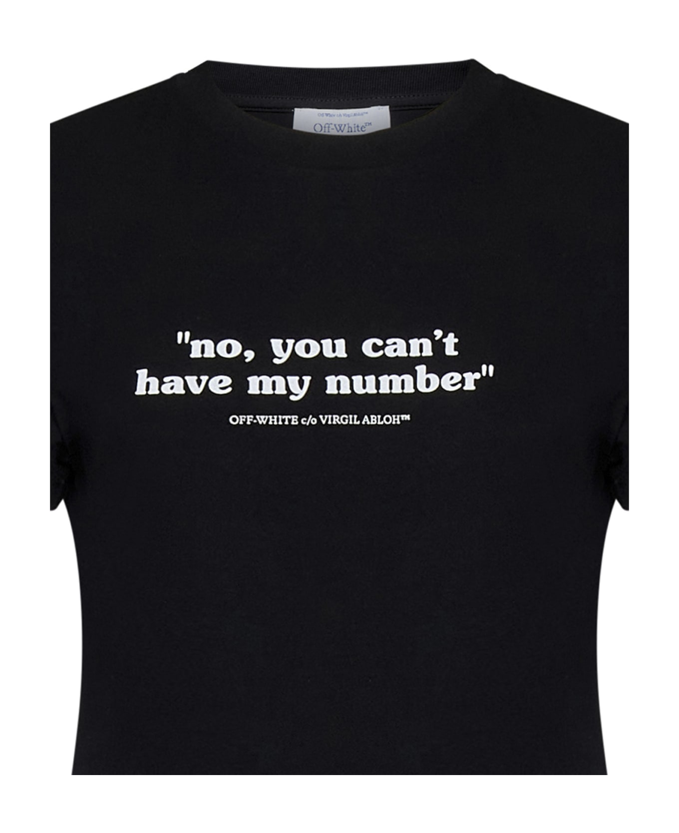 Off-White 'quote Number' T-shirt - Black