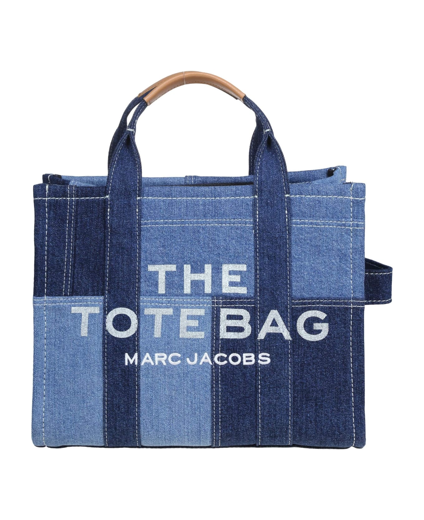 Marc Jacobs The Medium Bag In Blue Denim Jeans - Blue Denim