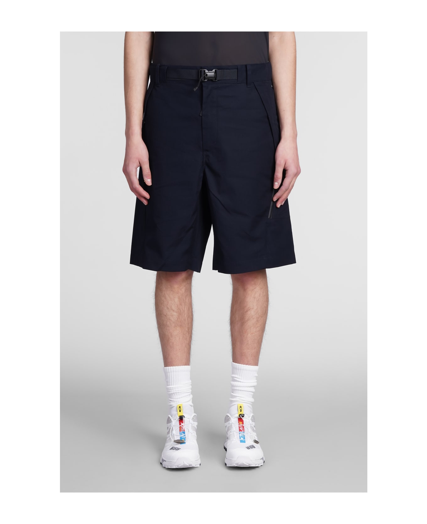 C.P. Company Shorts In Blue Cotton - blue