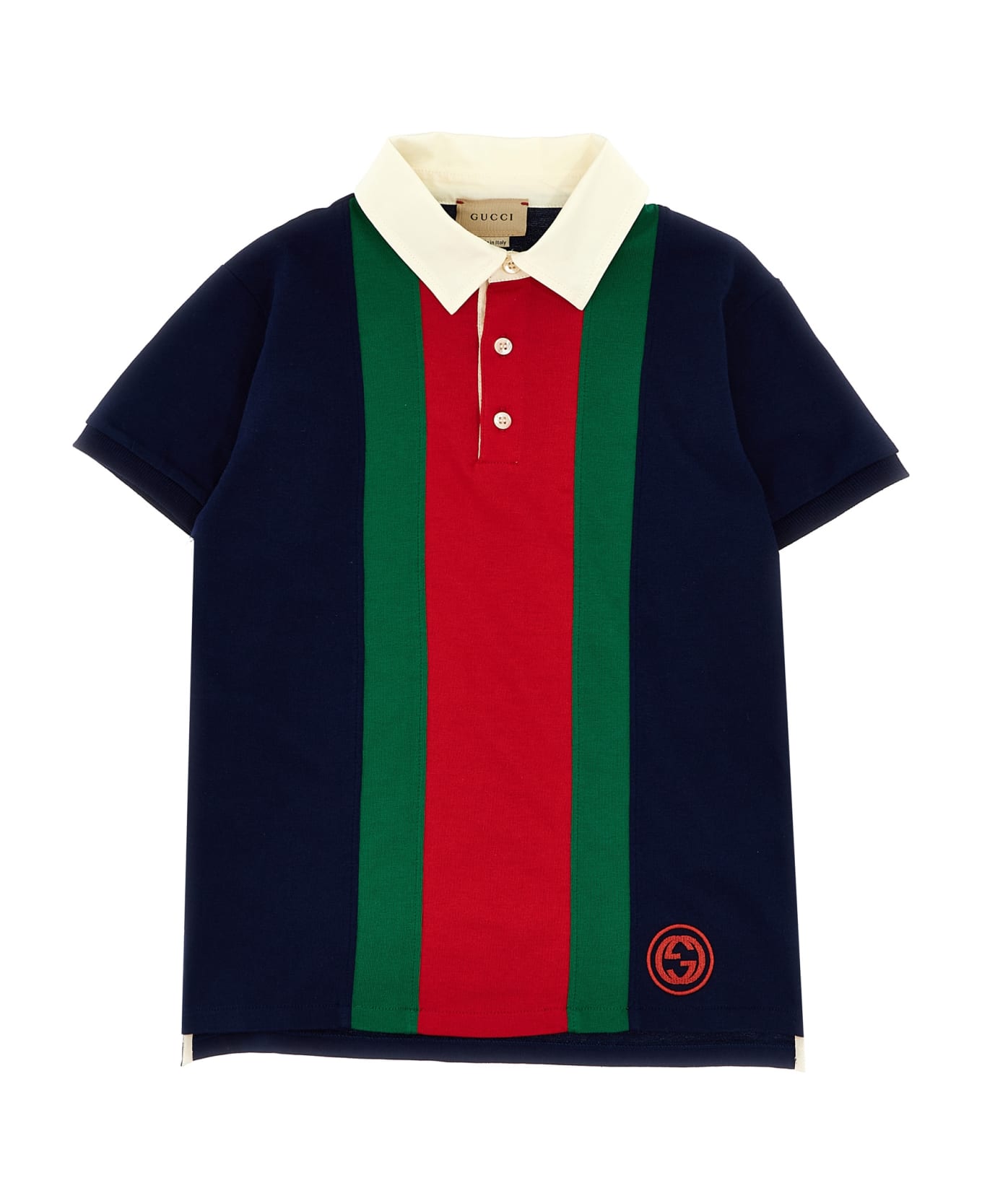Gucci 'web' Polo Shirt - Blue Tシャツ＆ポロシャツ