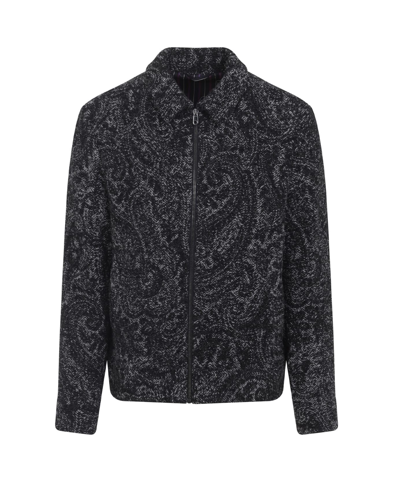 Etro Shirt Collar Bomber Jacket - F.do Grigio