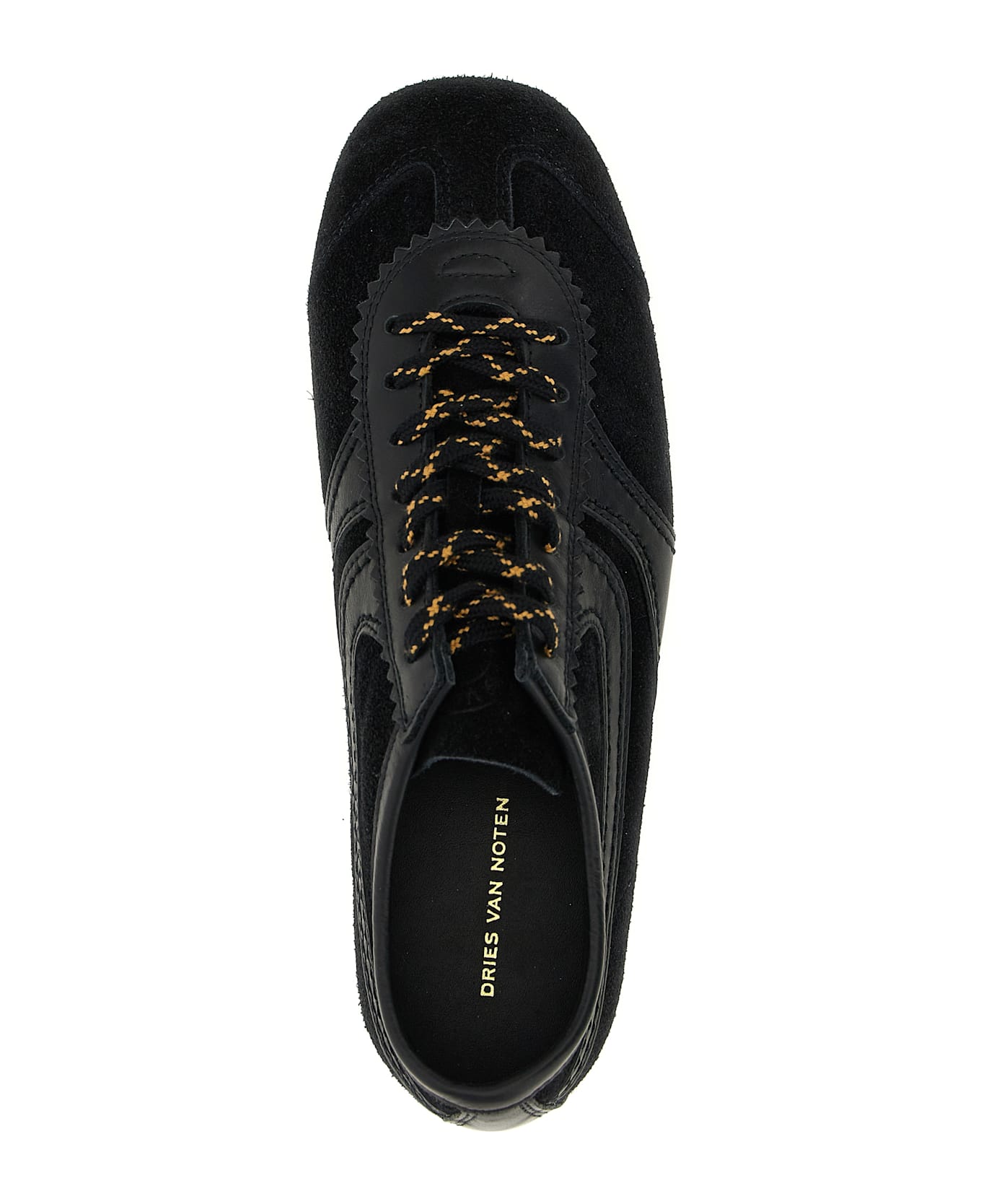 Dries Van Noten Suede Sneakers - Black  