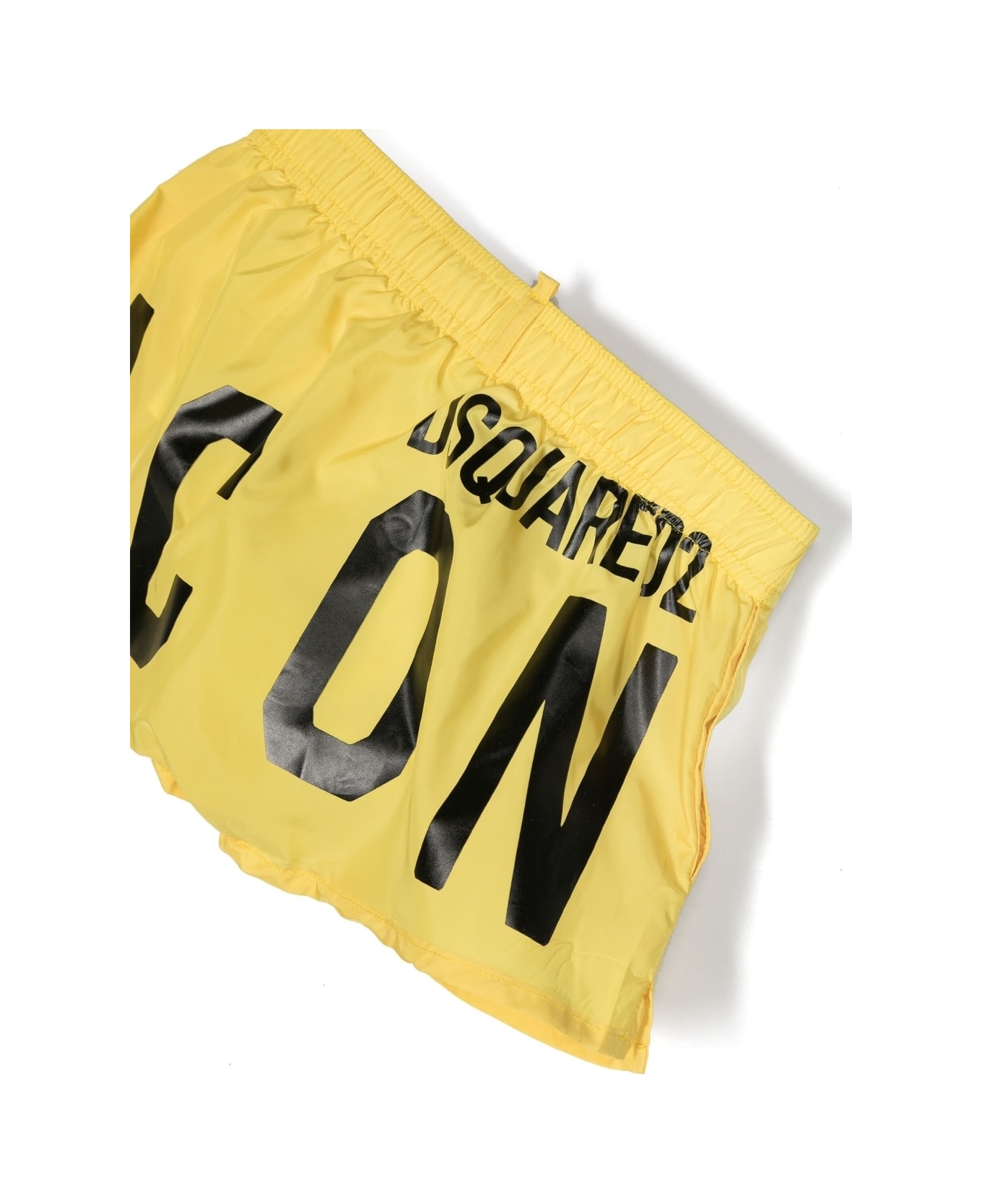 Dsquared2 Swimsuit With Icon Print - Yellow