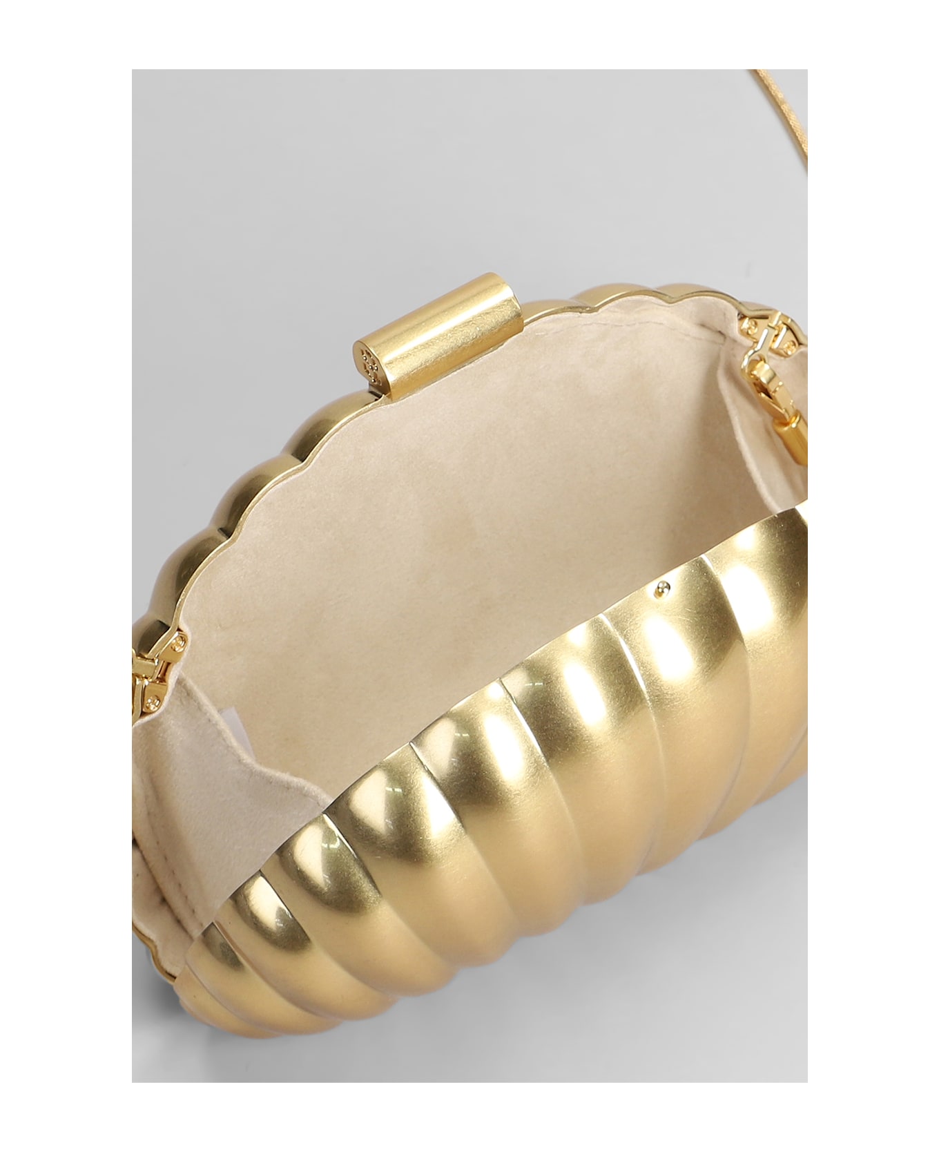 Simkhai Monet Clutch In Gold Aluminum - gold
