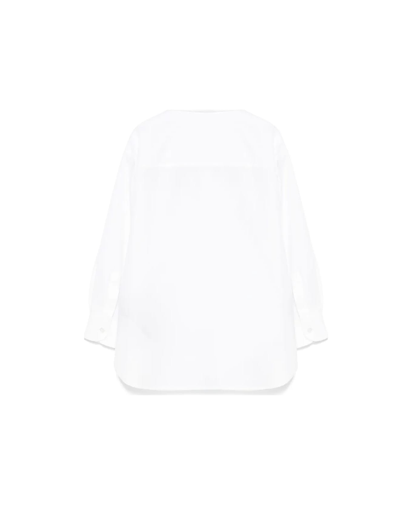 Balmain Camicia Con Logo - White