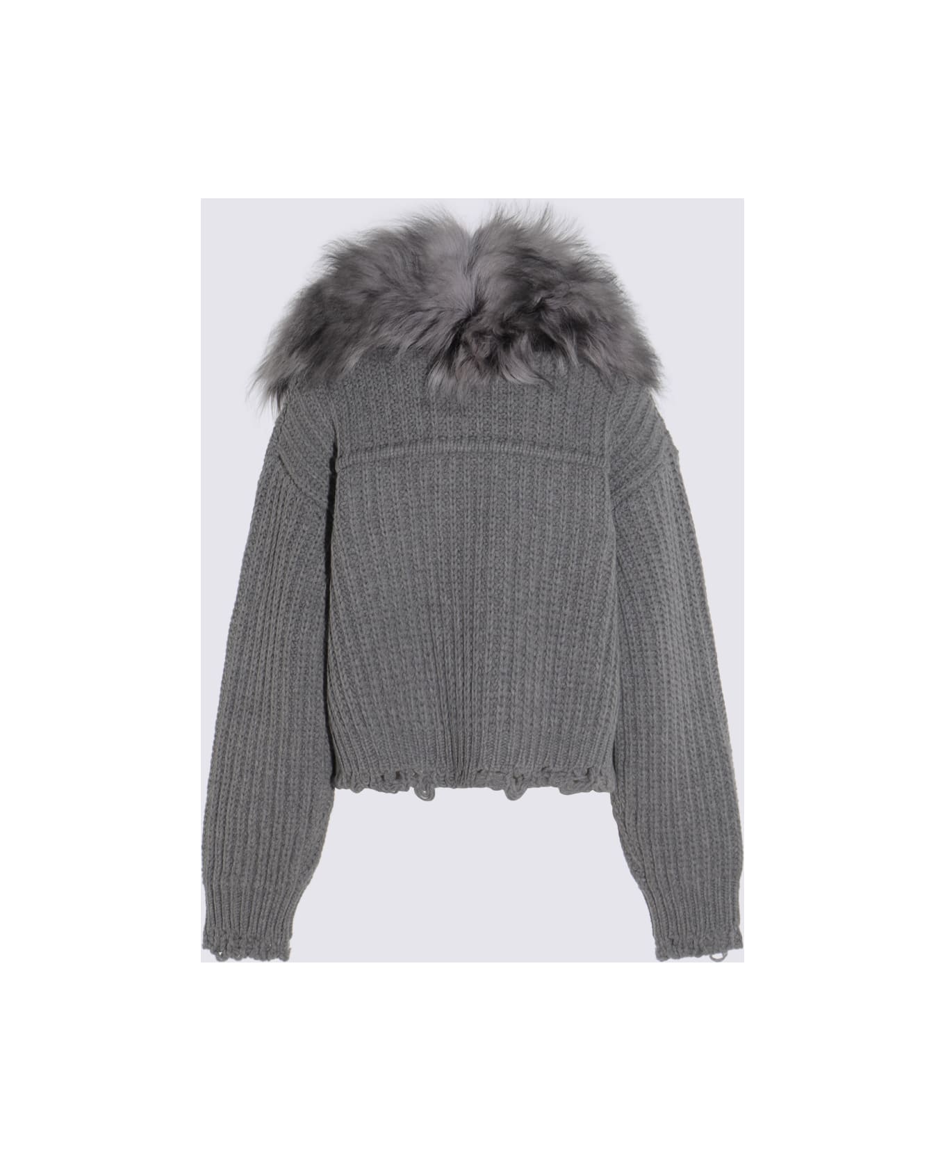 Blumarine Grey Casual Jacket - GREY EXCALIBUR