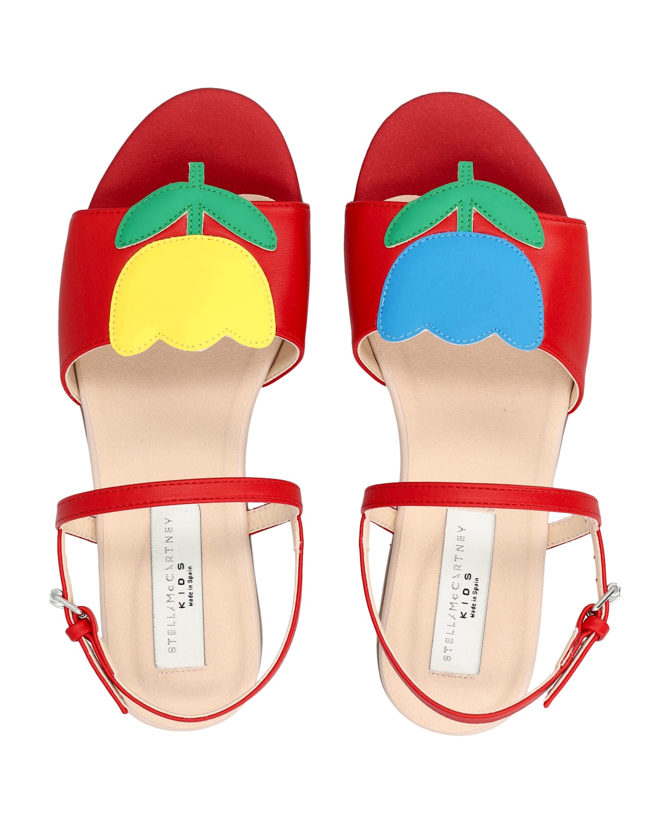Stella McCartney Kids Multicolor Flowers Sandals - RED