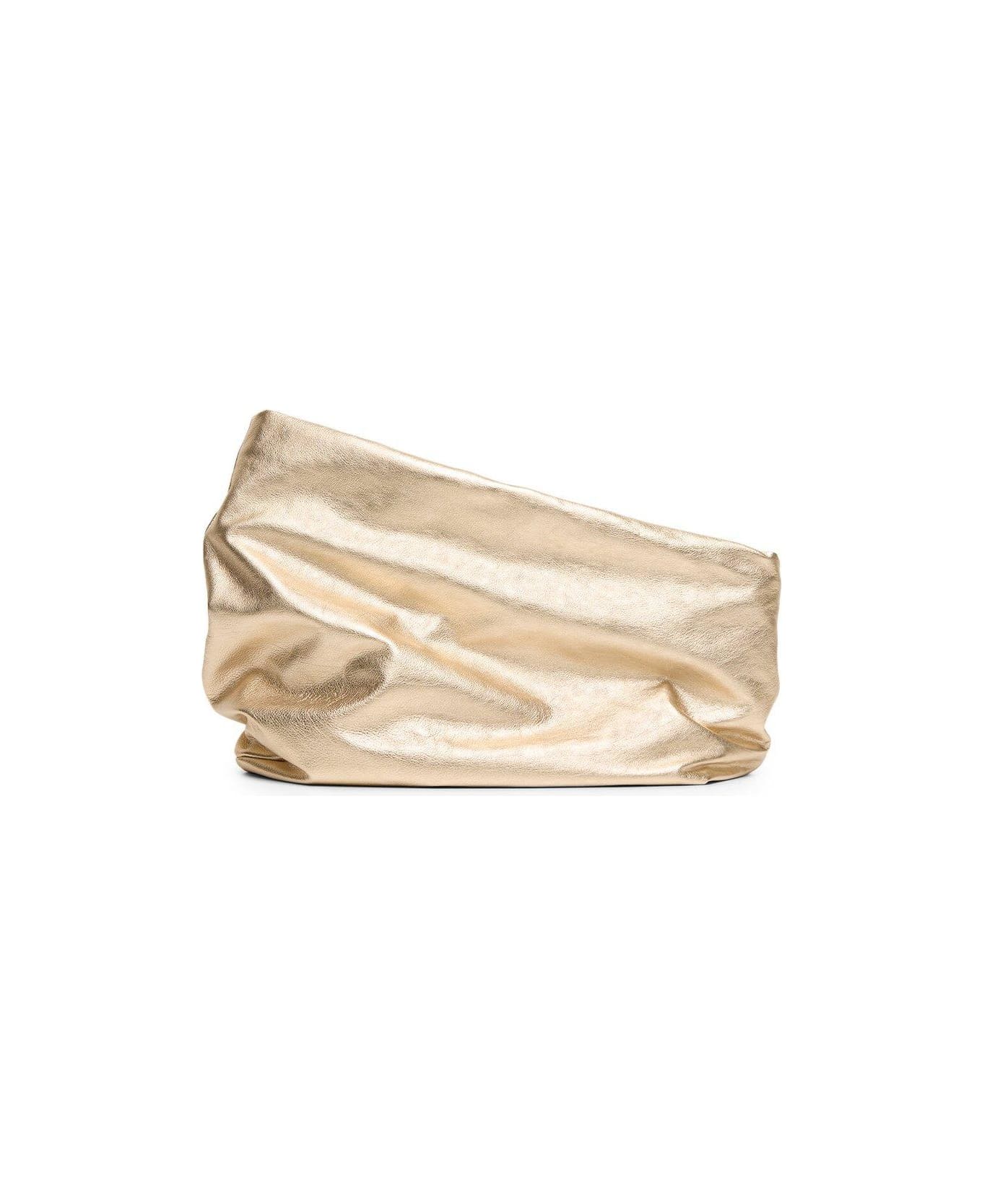 Marsell Fanta Shoulder Bag - Gold クラッチバッグ