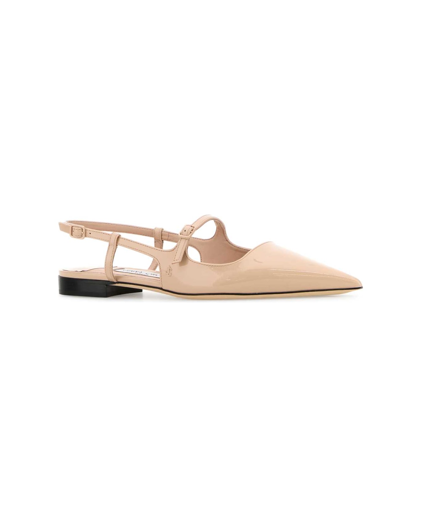 Jimmy Choo Light Pink Leather Didi Ballerinas - MACARON