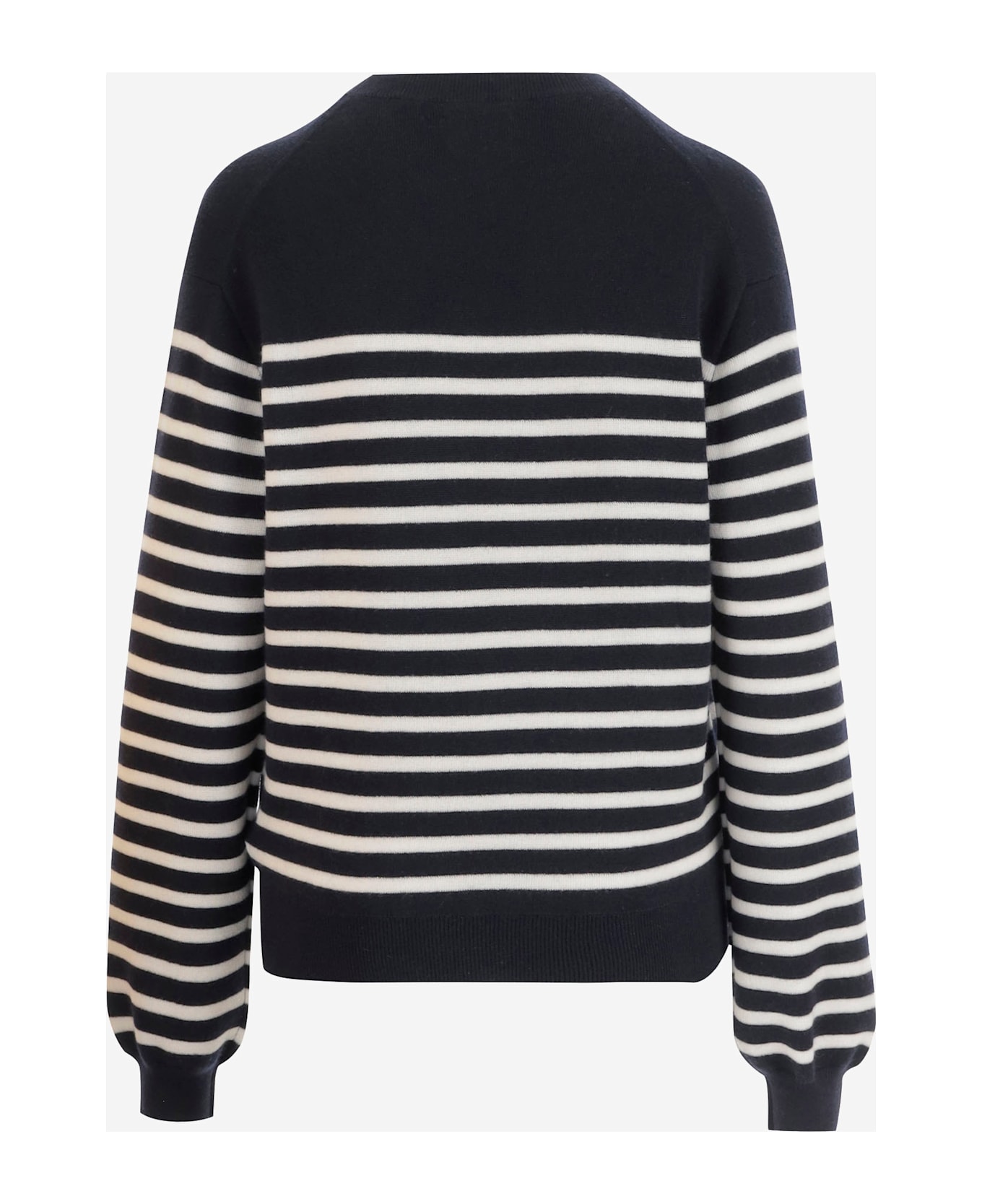 Khaite Purple Stretch Cashmere Sweater - Midnight Navy / Glaze