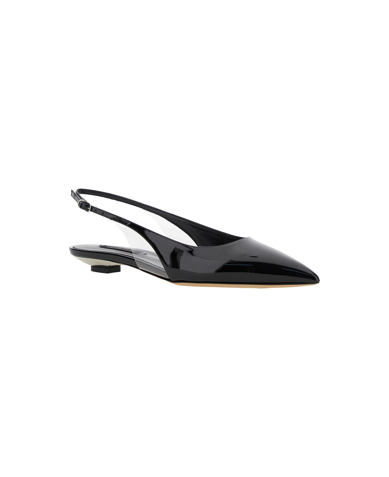 Casadei 
miniblade Tiffany
 Black Slingback Ballet Shoes In Patent Leather Woman - Black