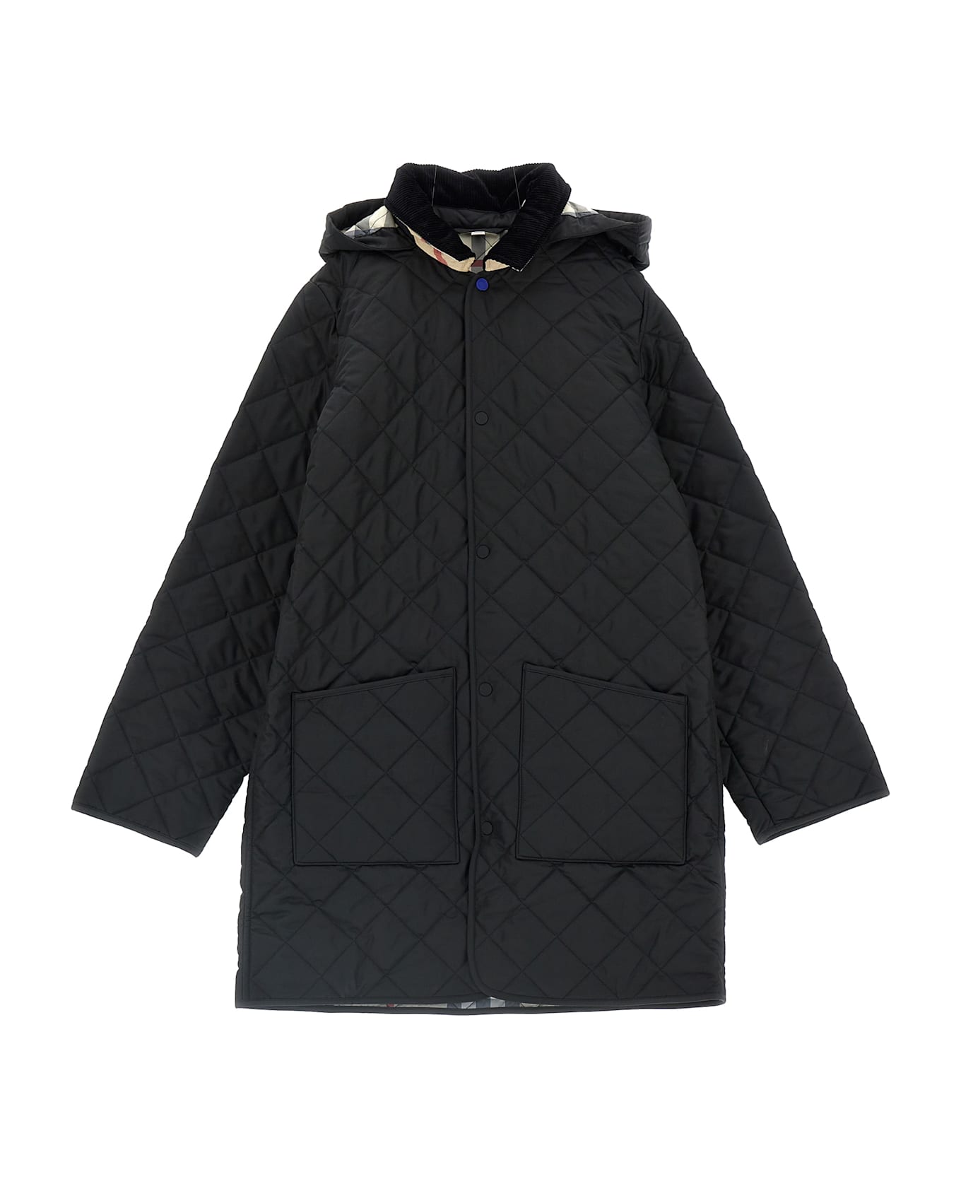 Burberry Quilted Coat - Black  