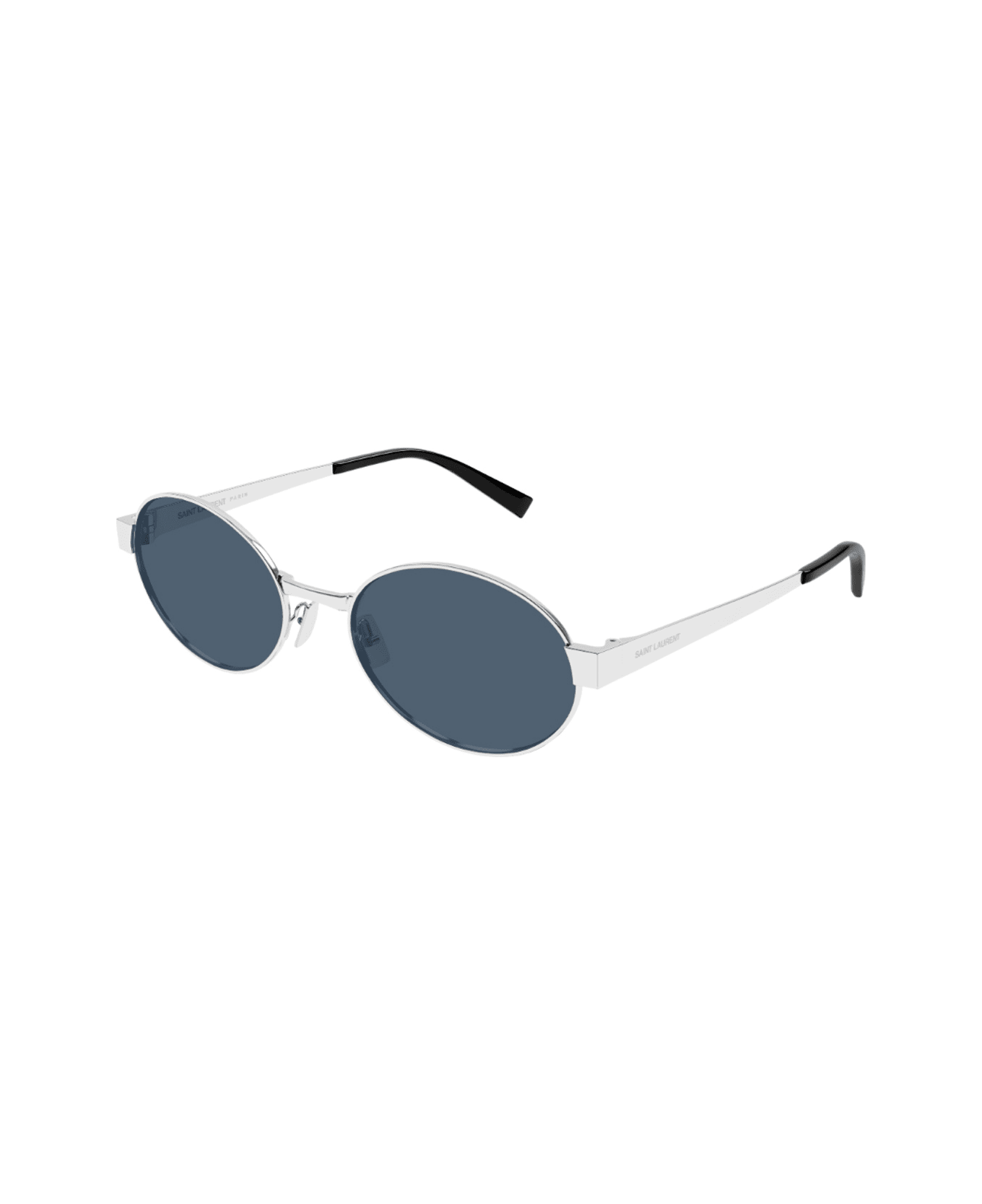 Saint Laurent Eyewear Saint Laurent Sl 692 Linea Sl Logo 006 Silver Blue Sunglasses - Argento