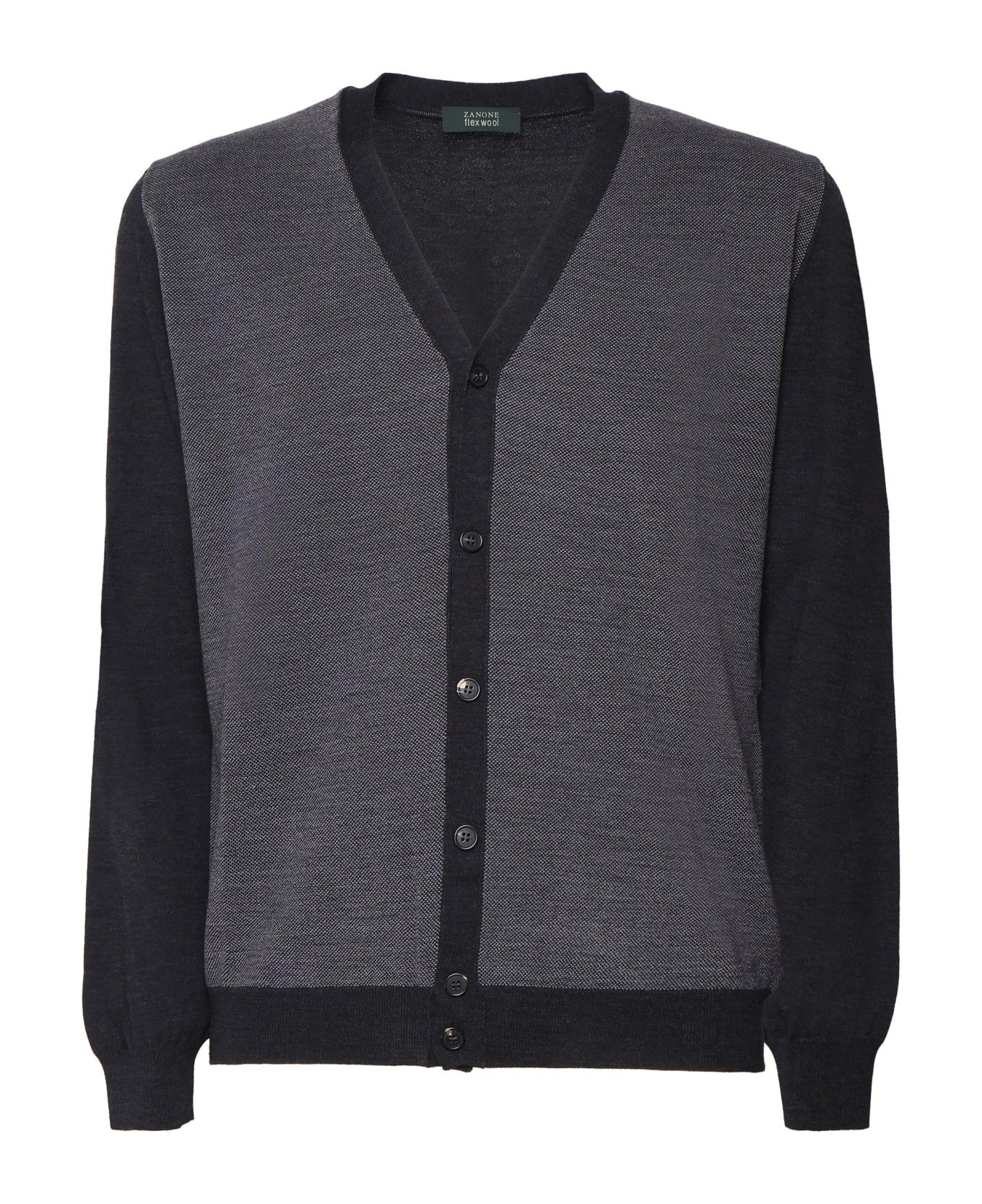 Zanone Wool Cardigan - Grey