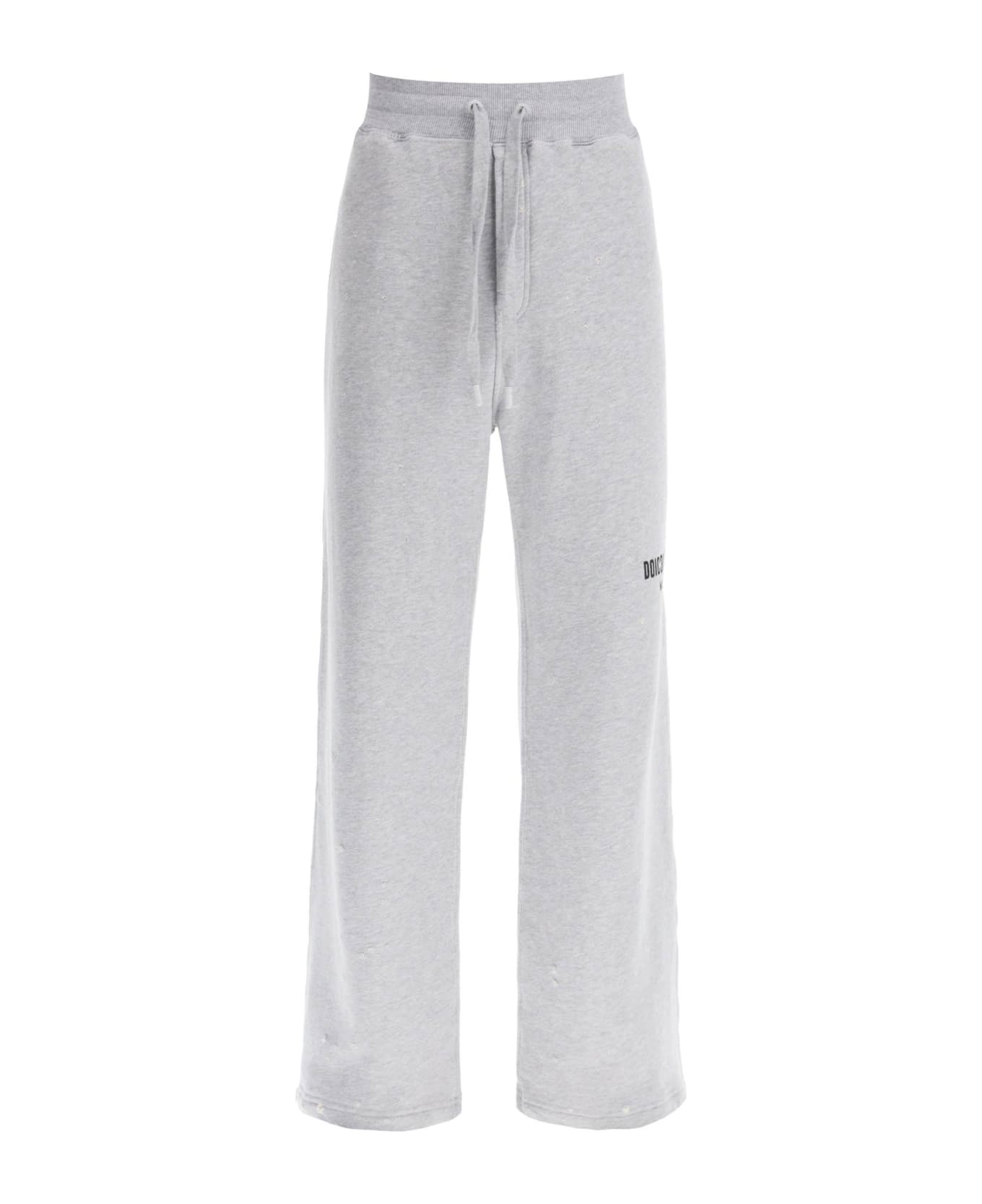 Dolce & Gabbana Wide Leg Sweat Pants - grey
