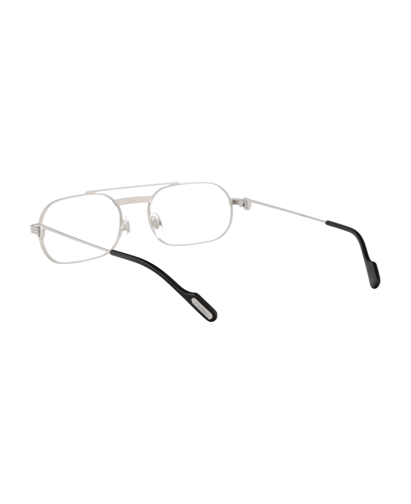 Cartier Eyewear Ct0410o Glasses - 002 SILVER SILVER TRANSPARENT