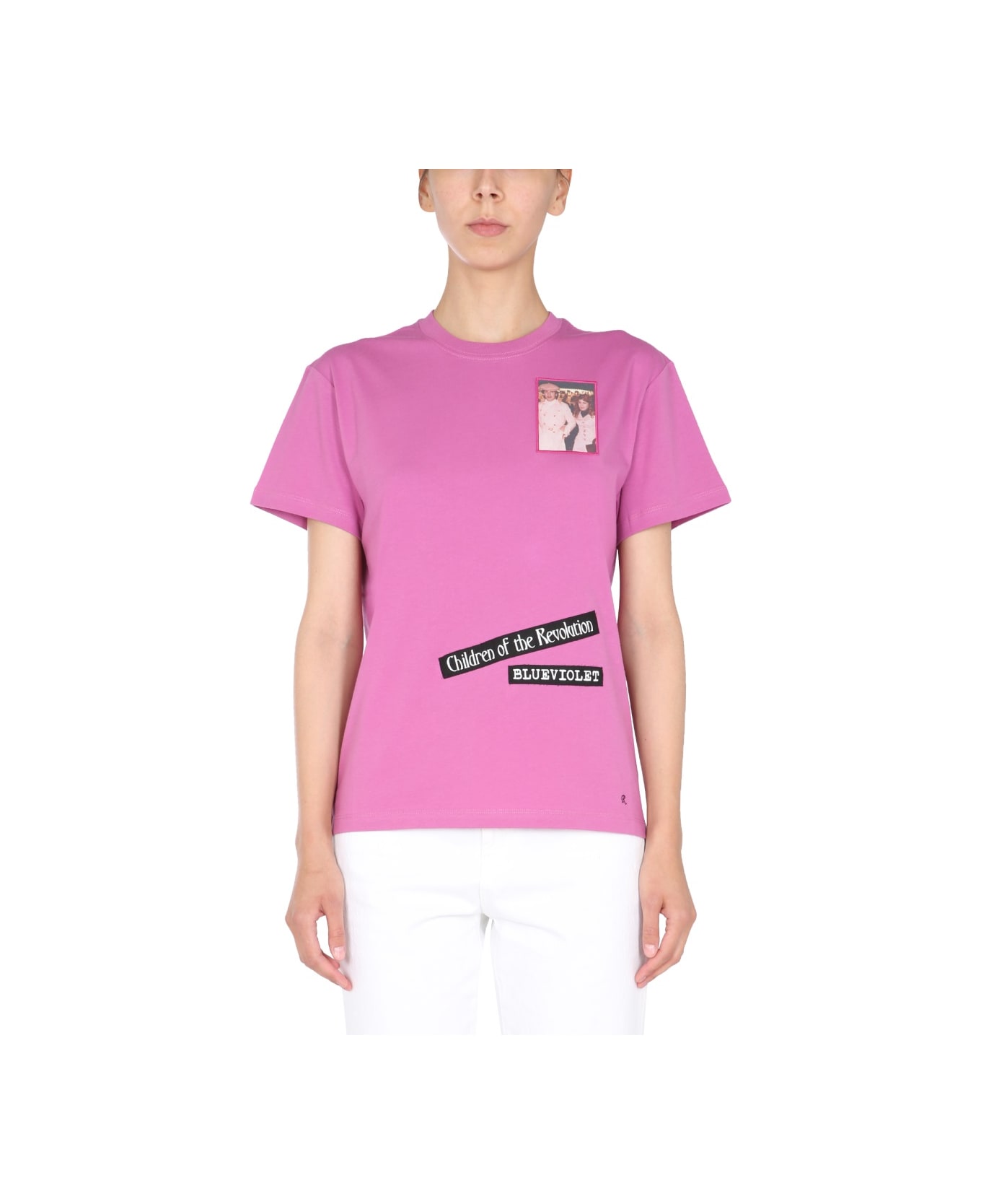 Raf Simons Crew Neck T-shirt - PINK Tシャツ